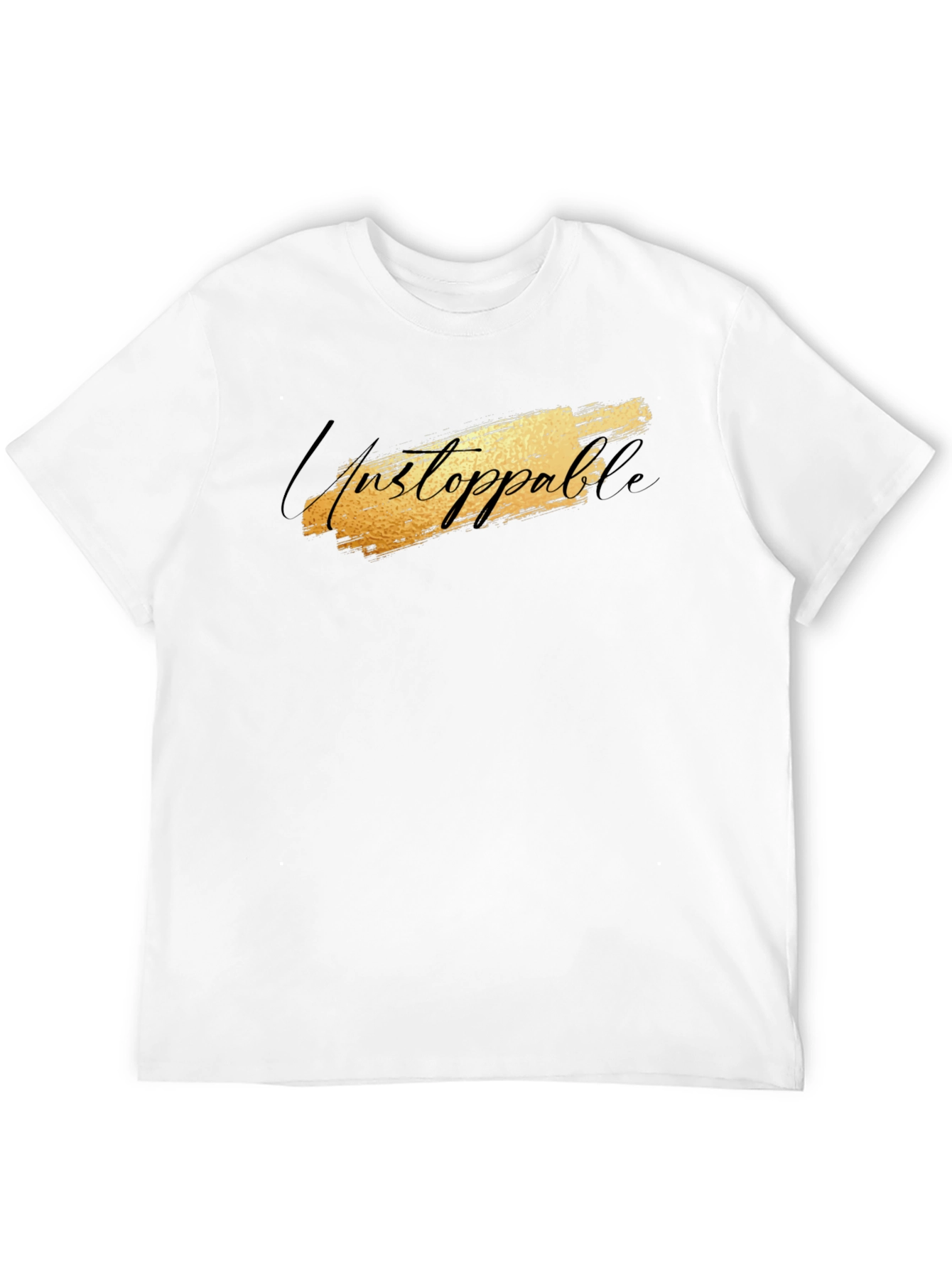 Black Unstoppable Graphic Black T-Shirt for Men view 12