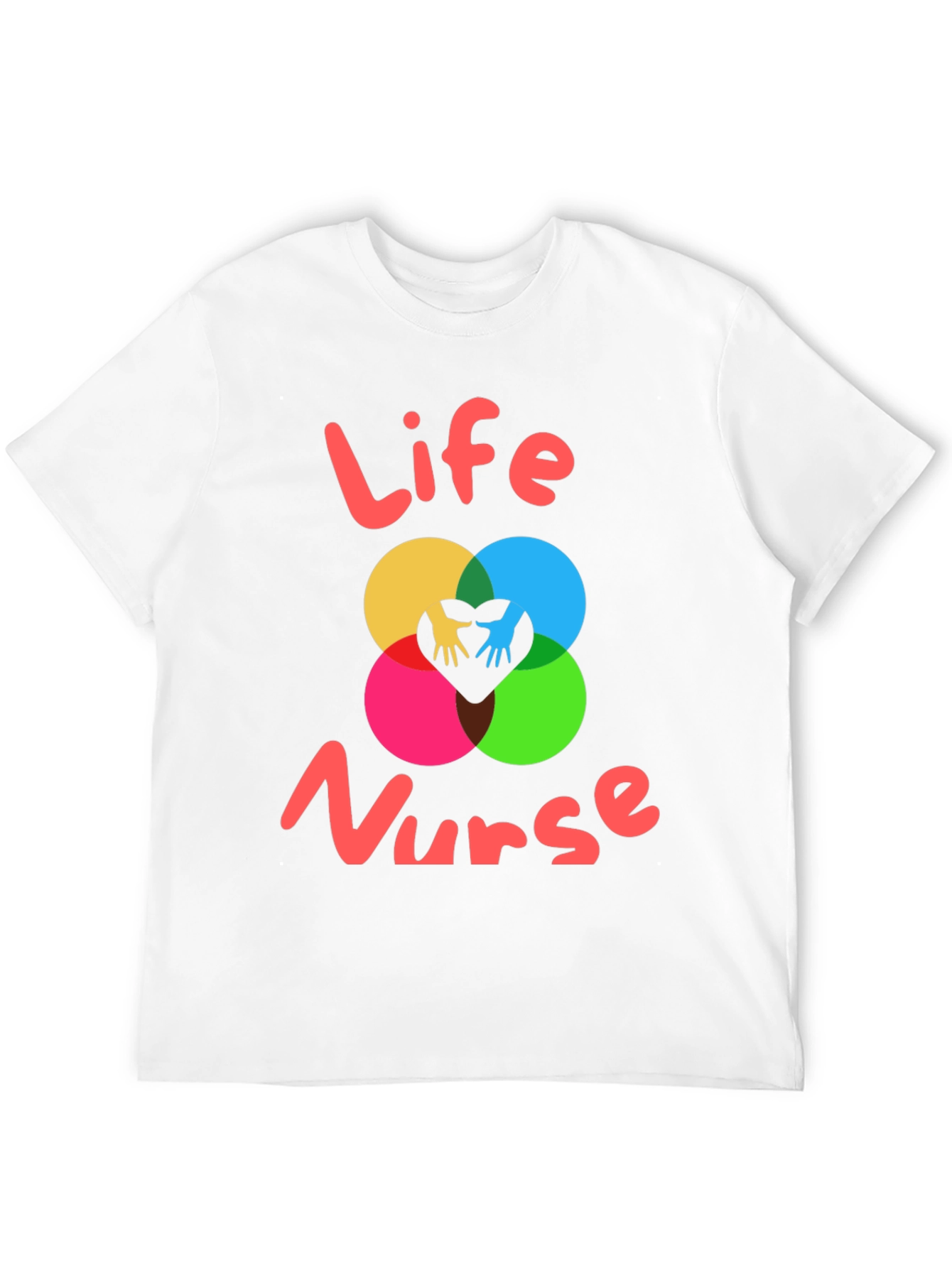 Black Life Nurse Graphic Tee - Black Cotton T-Shirt view 12