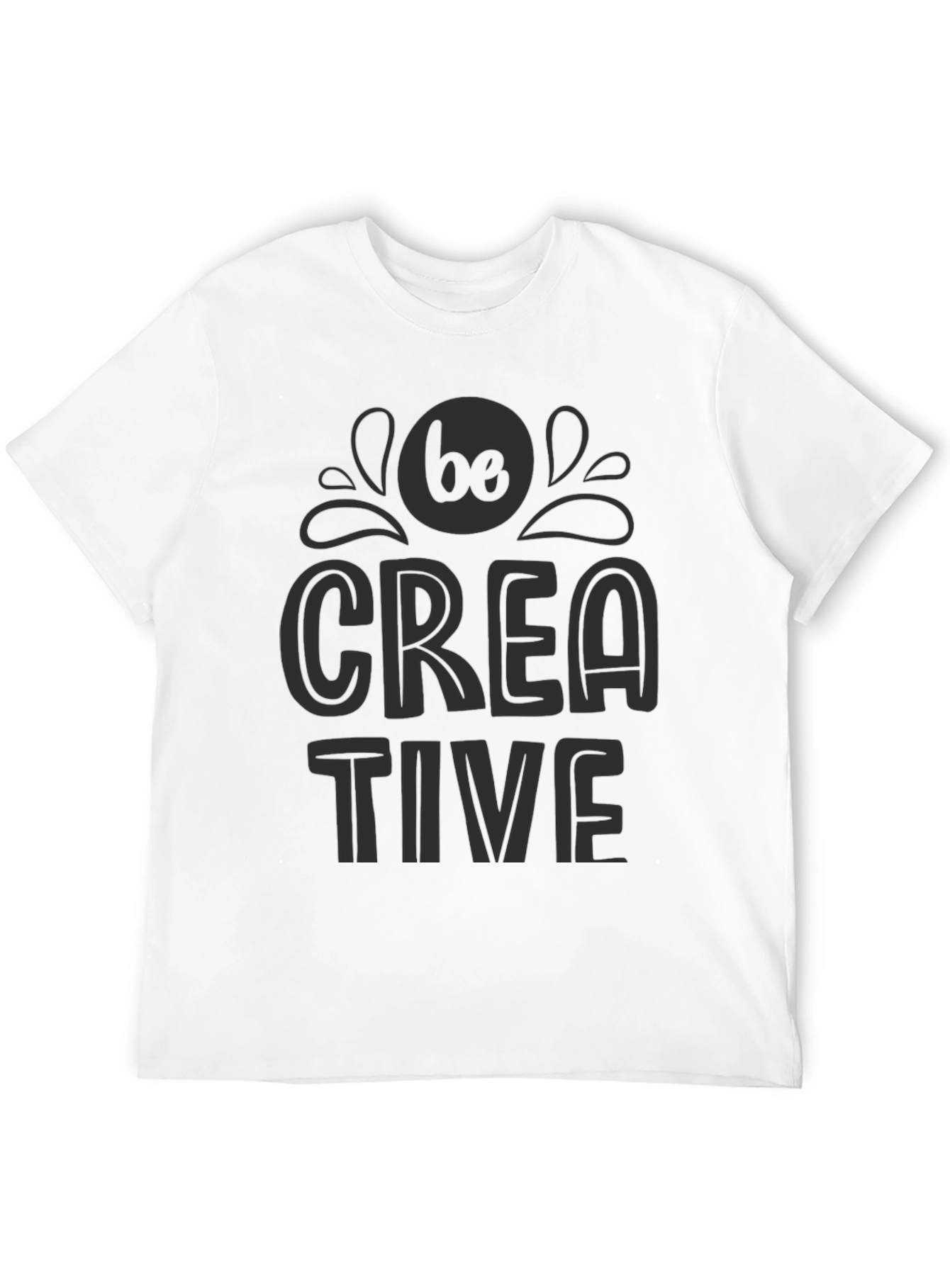Black Be Creative Black Graphic Tee view 12