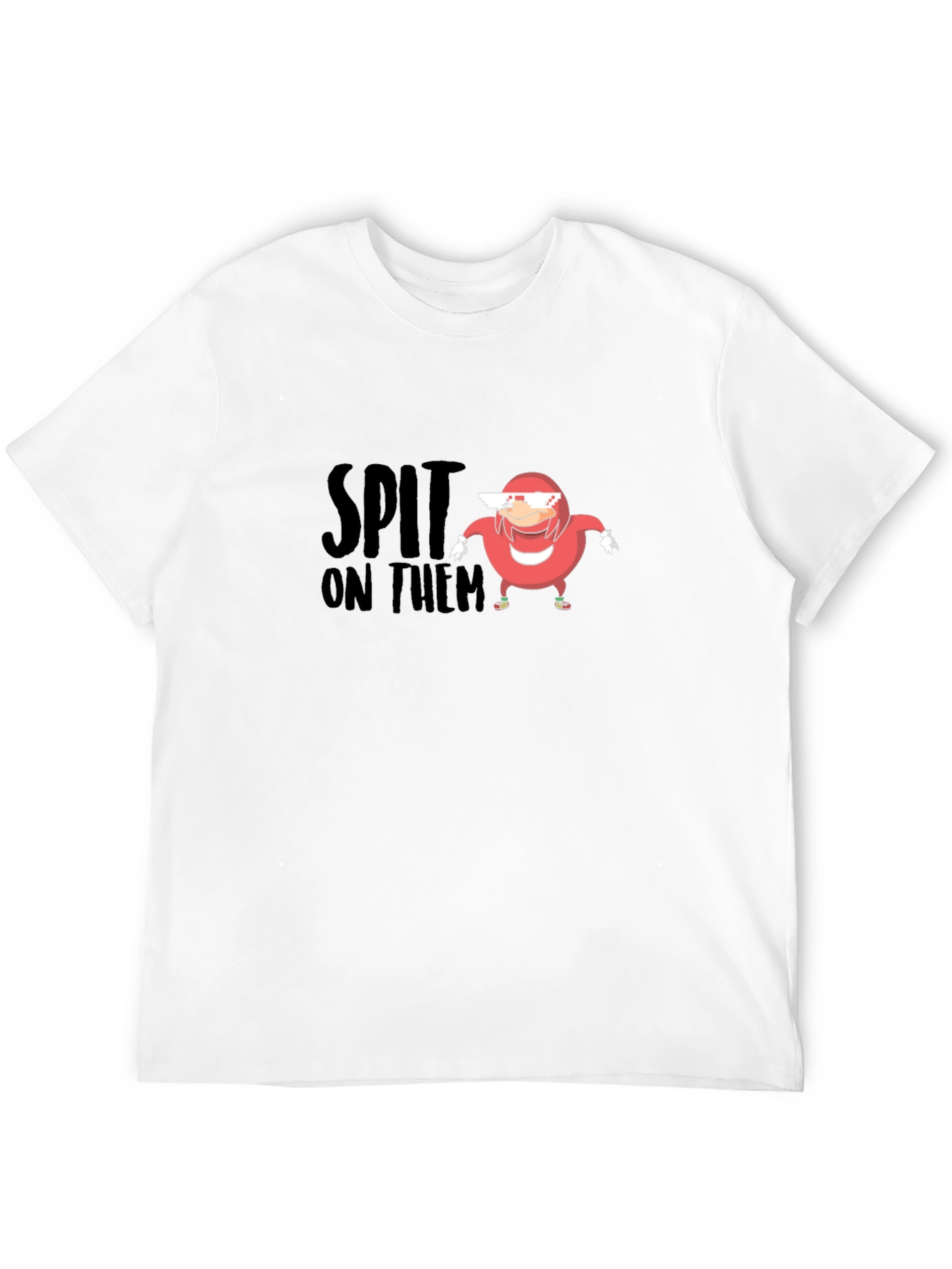 Black Spit On Them Ugandan Knuckles Meme T-Shirt view 12
