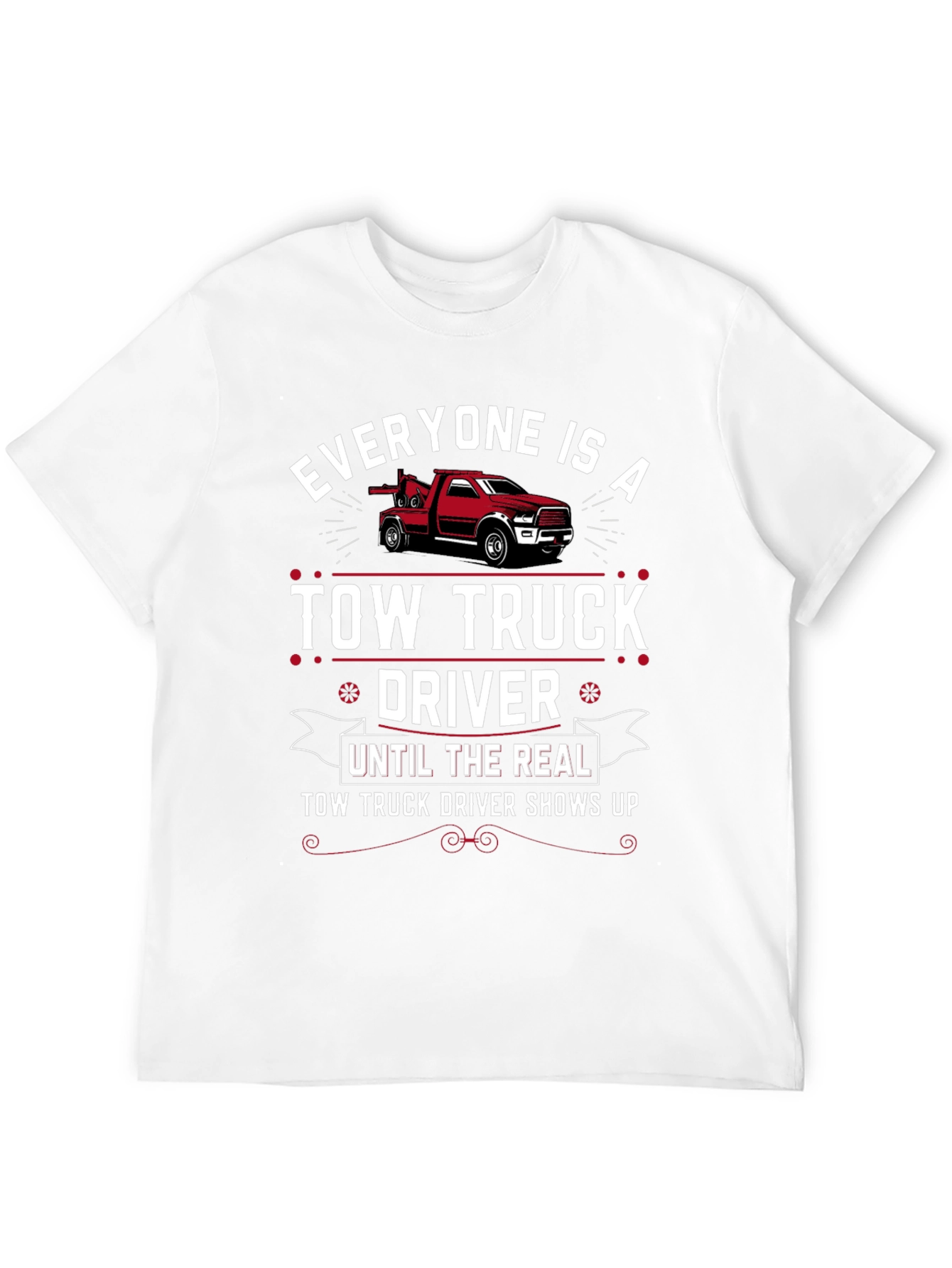 Black Tow Truck Driver T-Shirt view 12