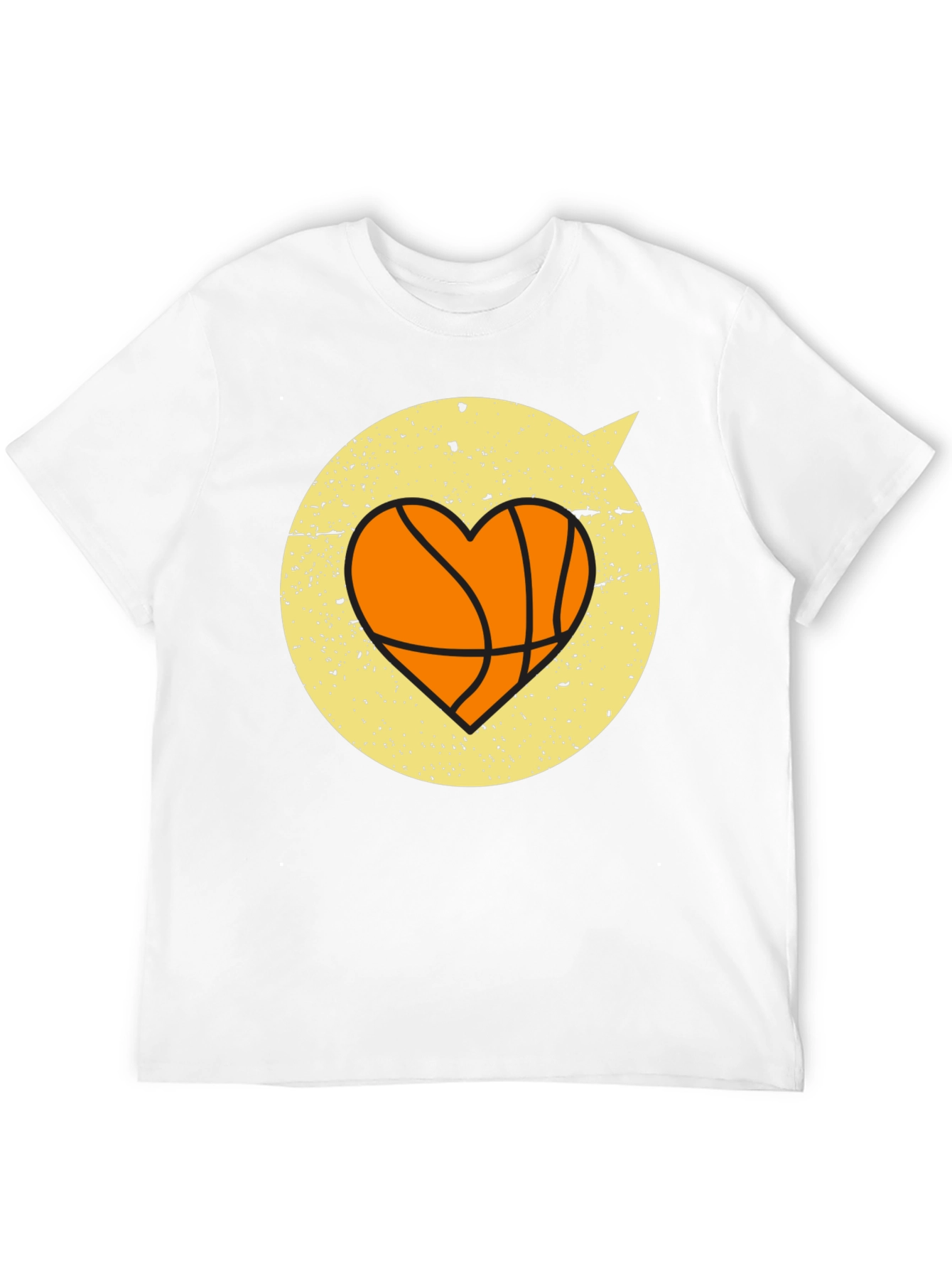 Black Basketball Heart Graphic Tee - Stylish & Comfortable view 12