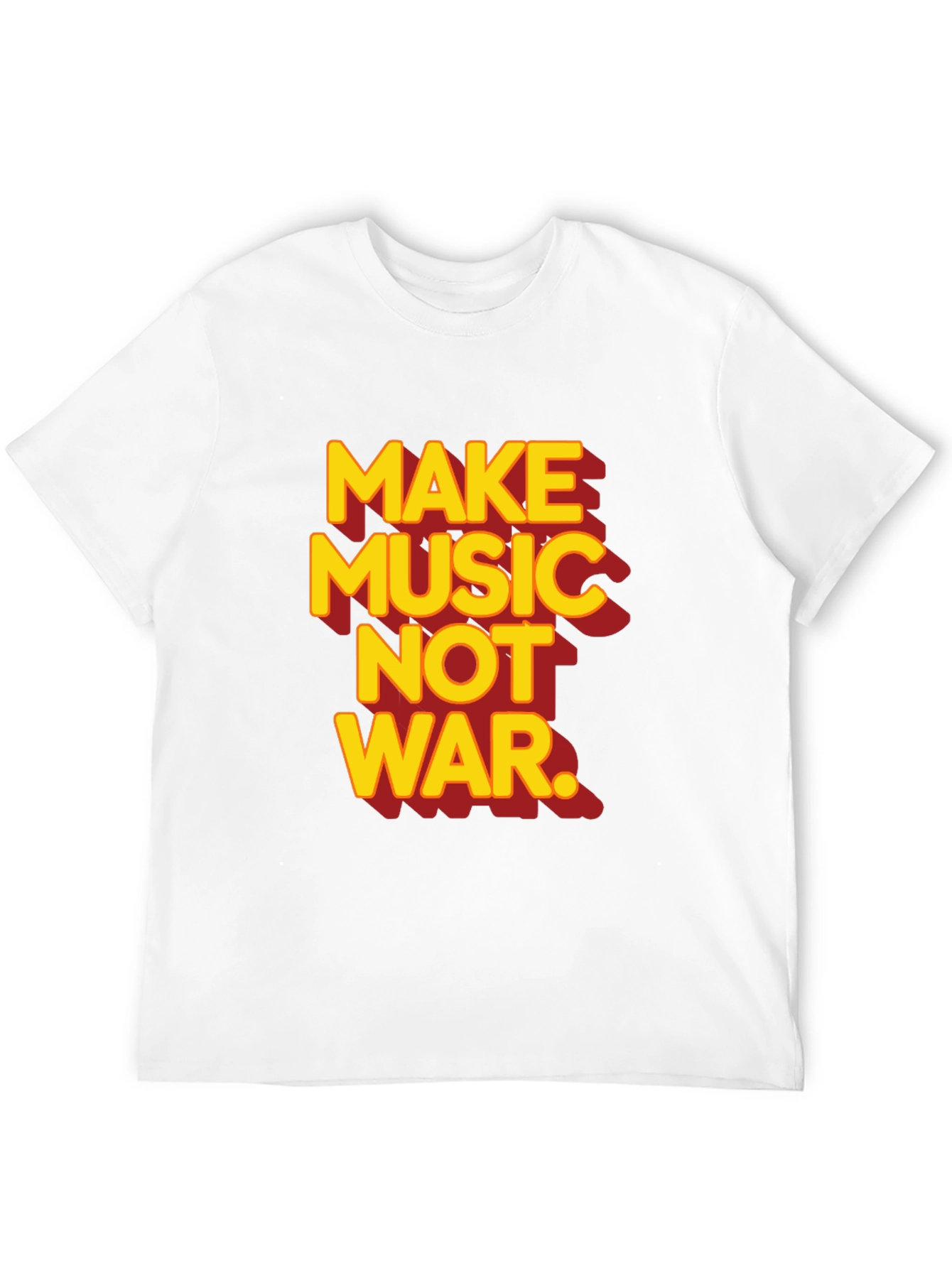 Black Make Music Not War Graphic T-Shirt view 12