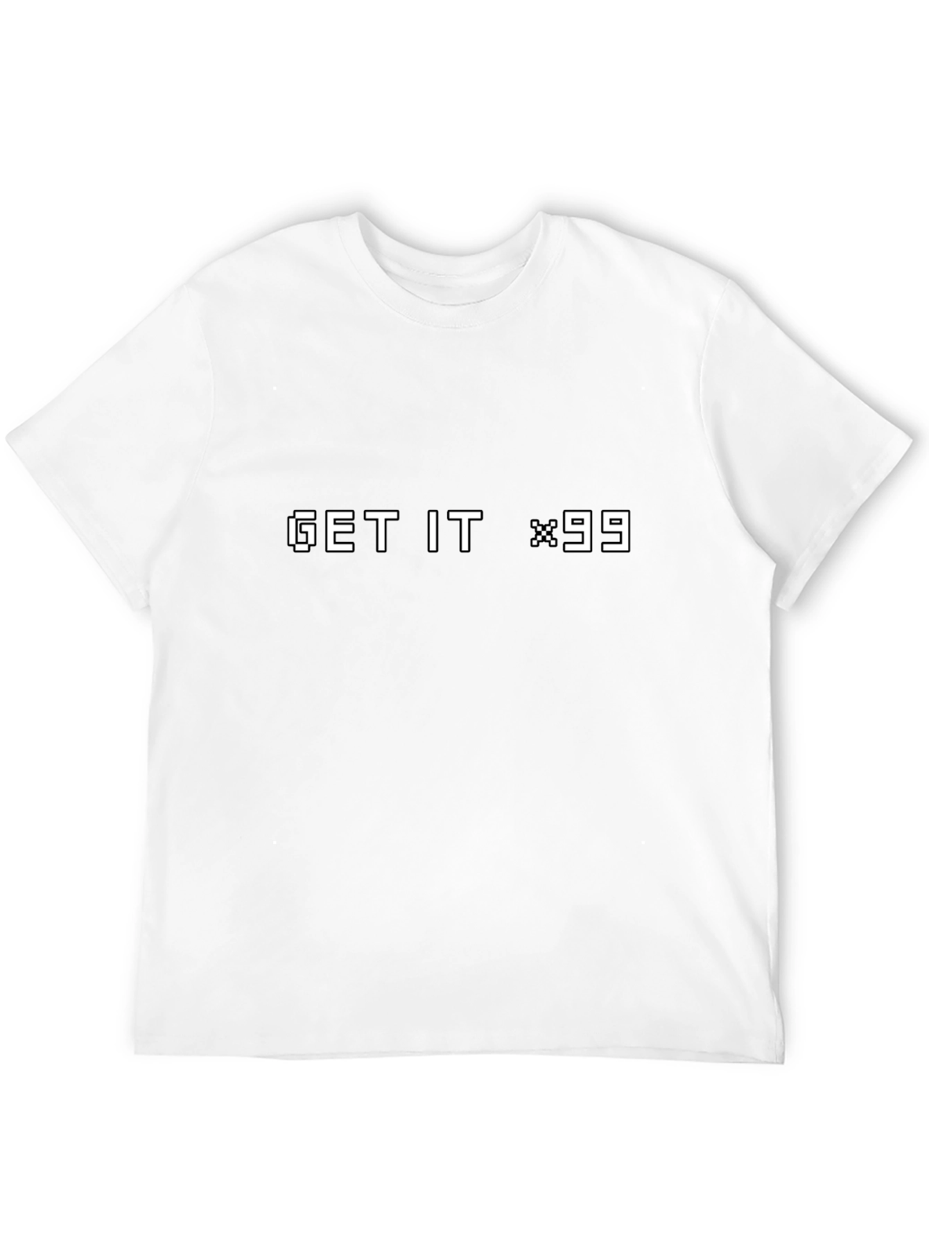 Black Get It x99 Pixel Art Black T-Shirt view 12