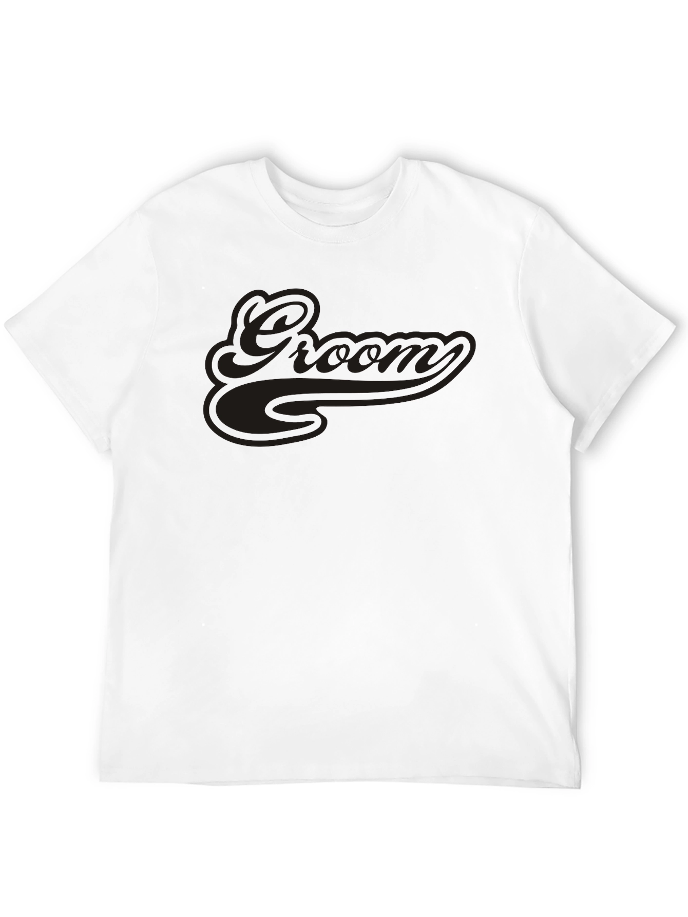 Black Groom Crew Neck Short Sleeve T-Shirt view 12