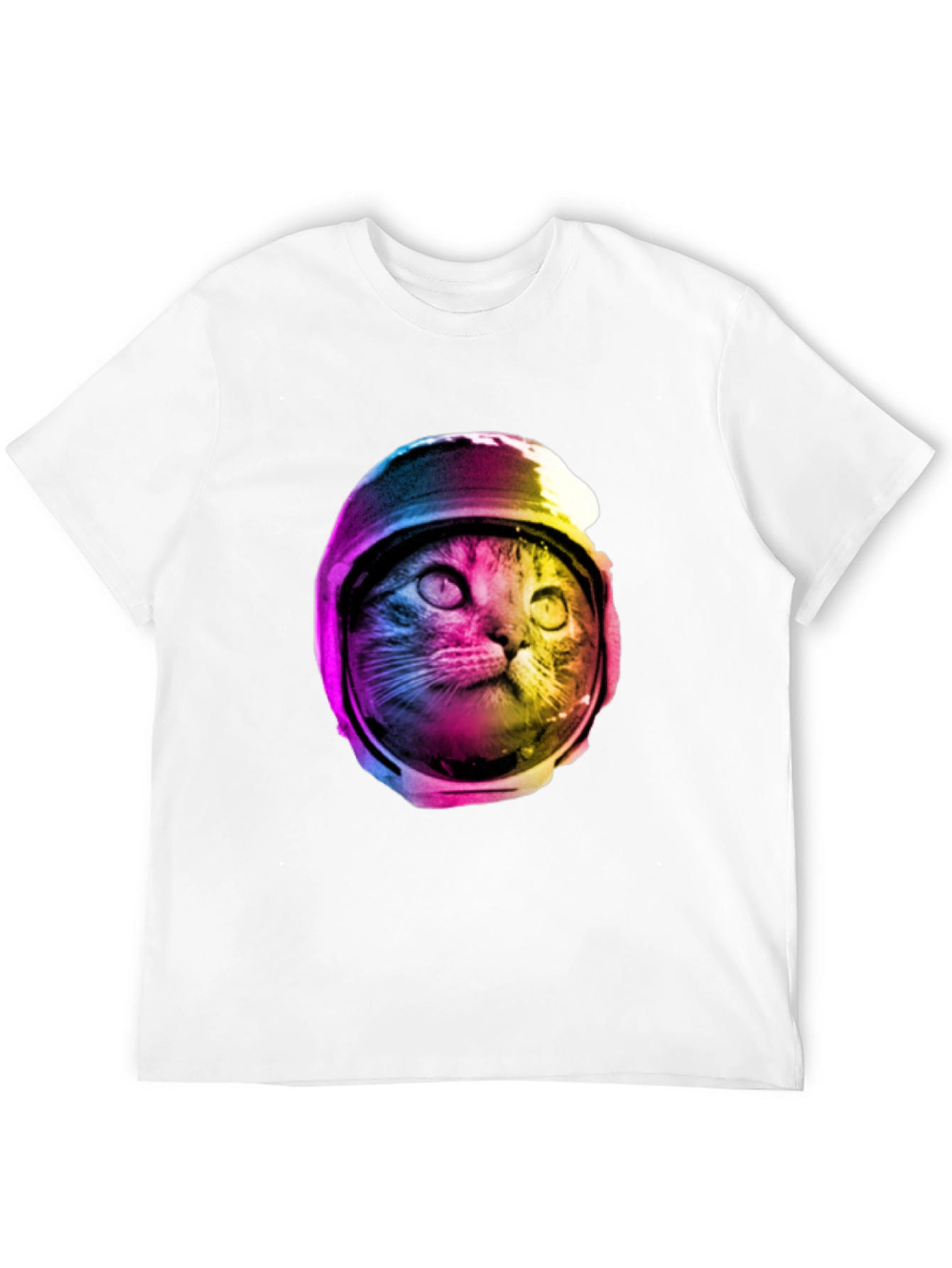 Black Cosmic Cat T-Shirt - Astronaut Kitty Tee view 12