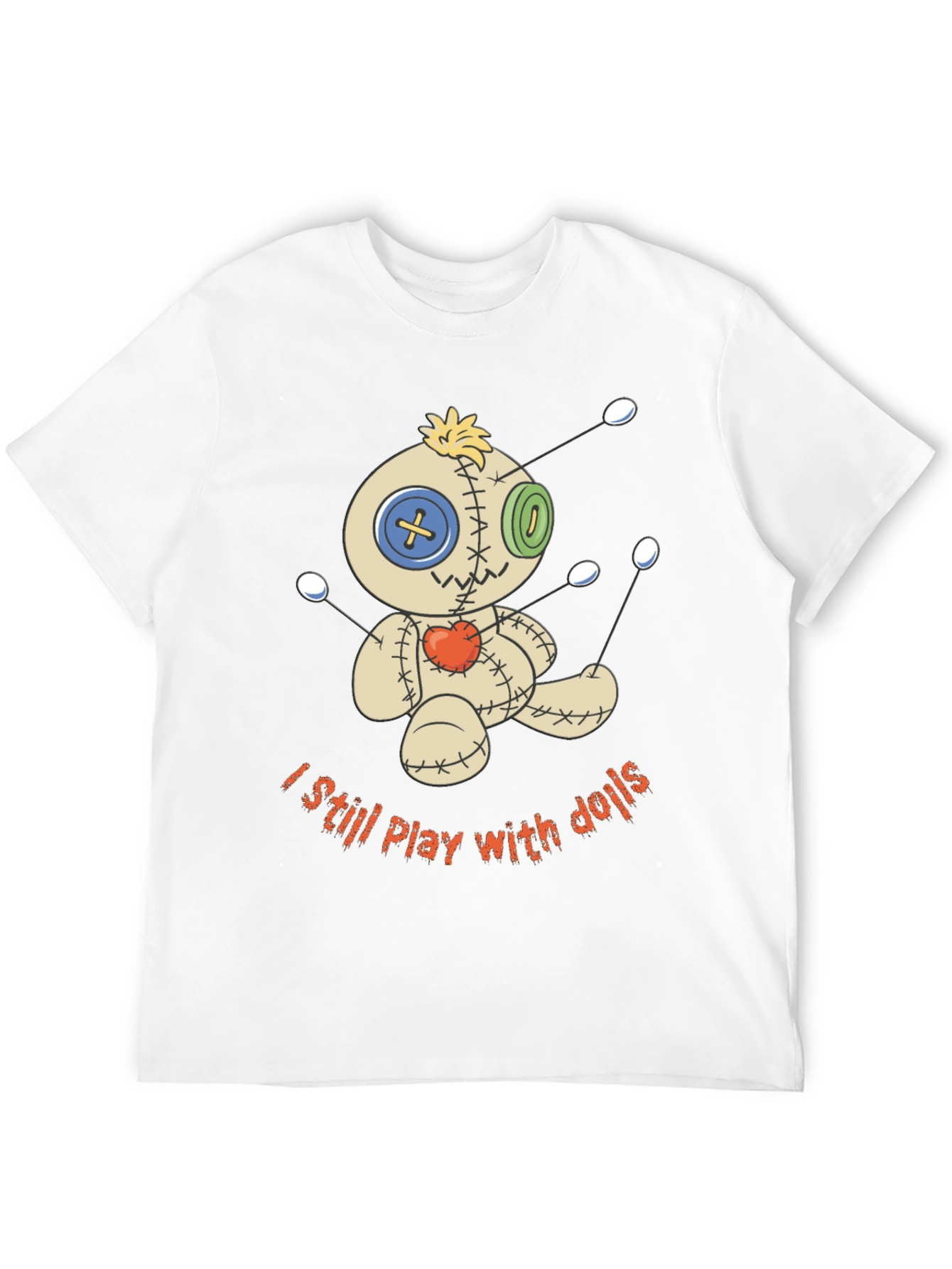 Black Voodoo Doll T-Shirt - Still Play With Dolls view 12