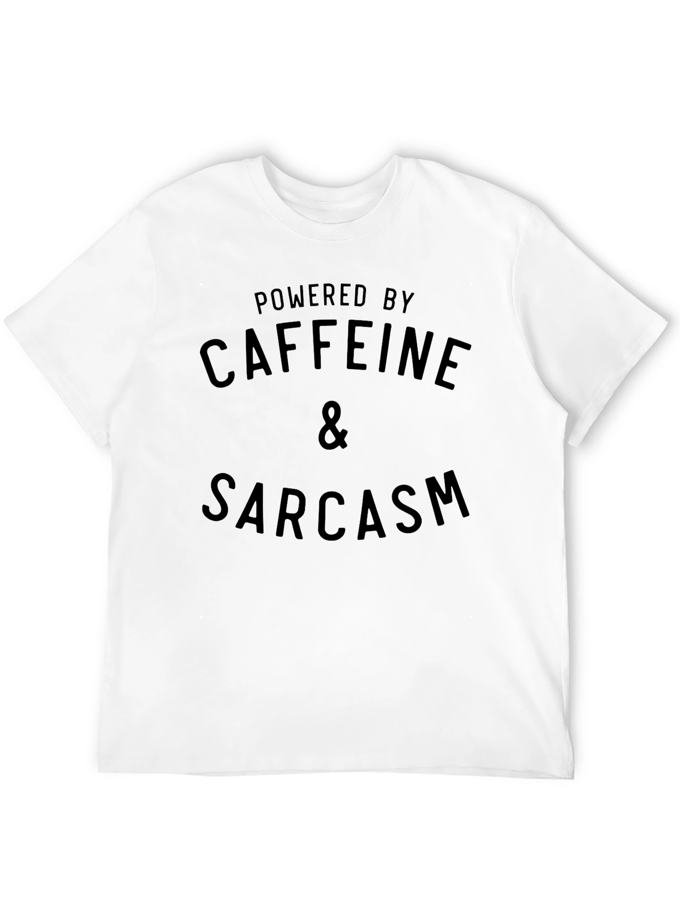 Black Caffeine & Sarcasm Graphic Tee -  Funny, Casual, Soft Cotton view 12