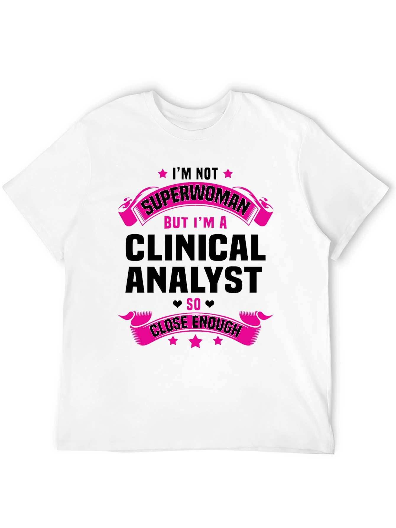 Black Clinical Analyst T-Shirt - Superwoman Inspired view 12