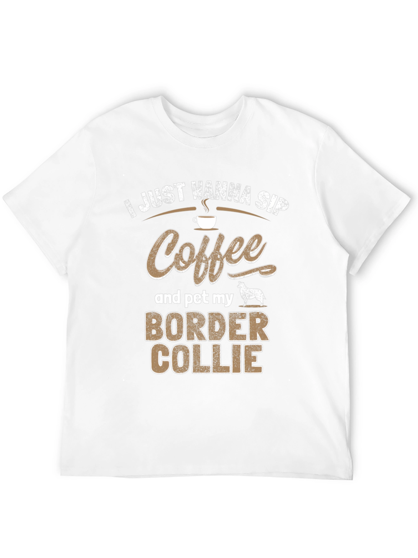 Black Coffee and Border Collie T-Shirt view 12