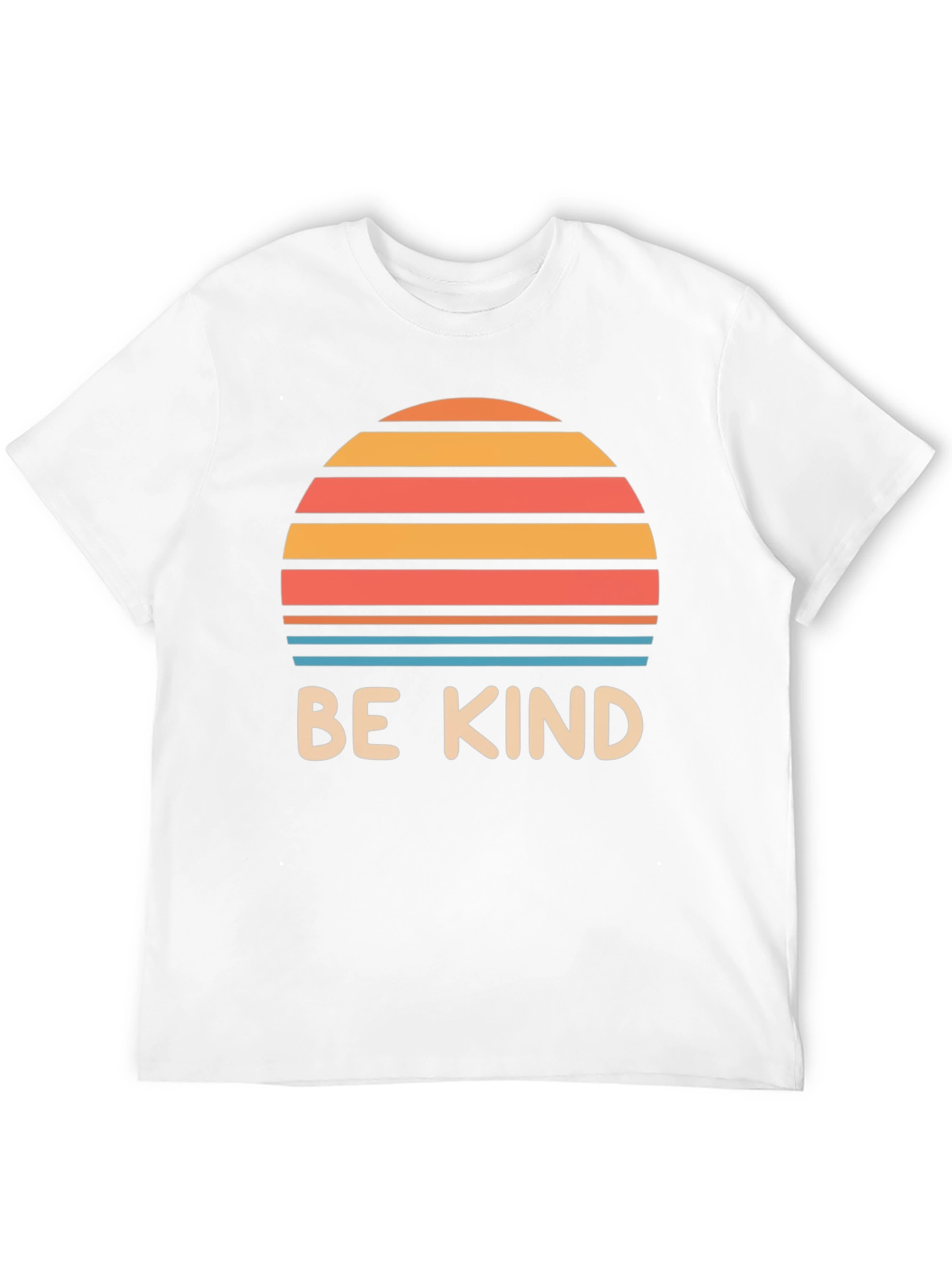 Black Be Kind Retro Sunset Graphic Tee - Black Cotton Blend view 12