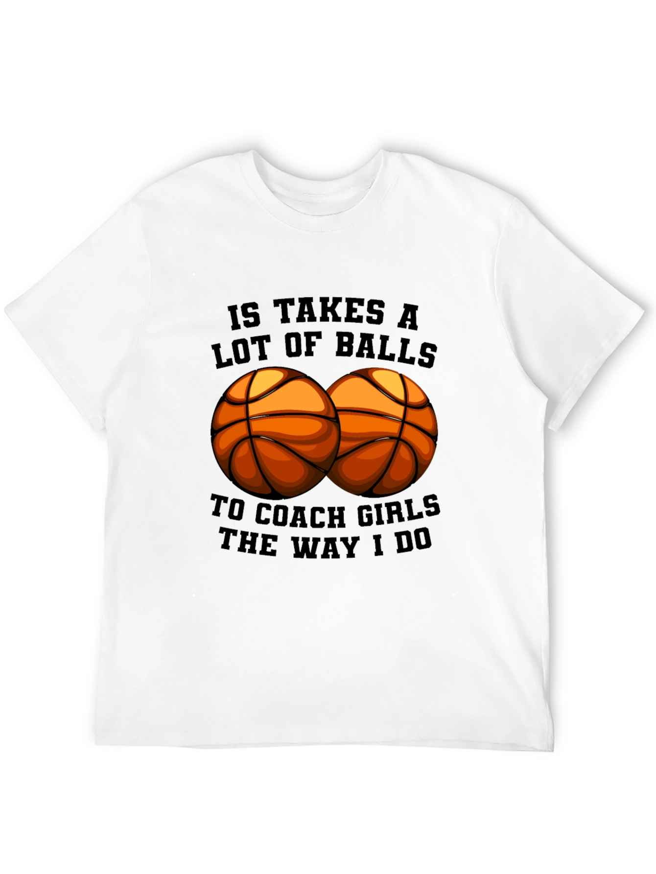 Black Funny Basketball Coach Graphic Tee Shirt view 12