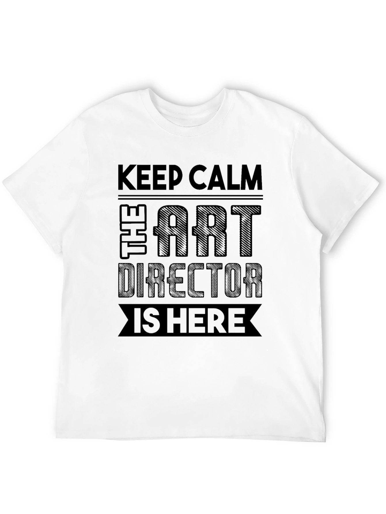 Black Art Director T-Shirt - Keep Calm Design view 12