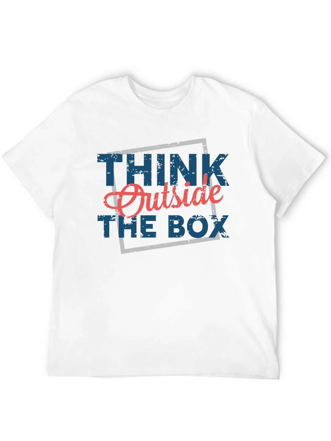 Black Think Outside The Box Graphic Tee view 12