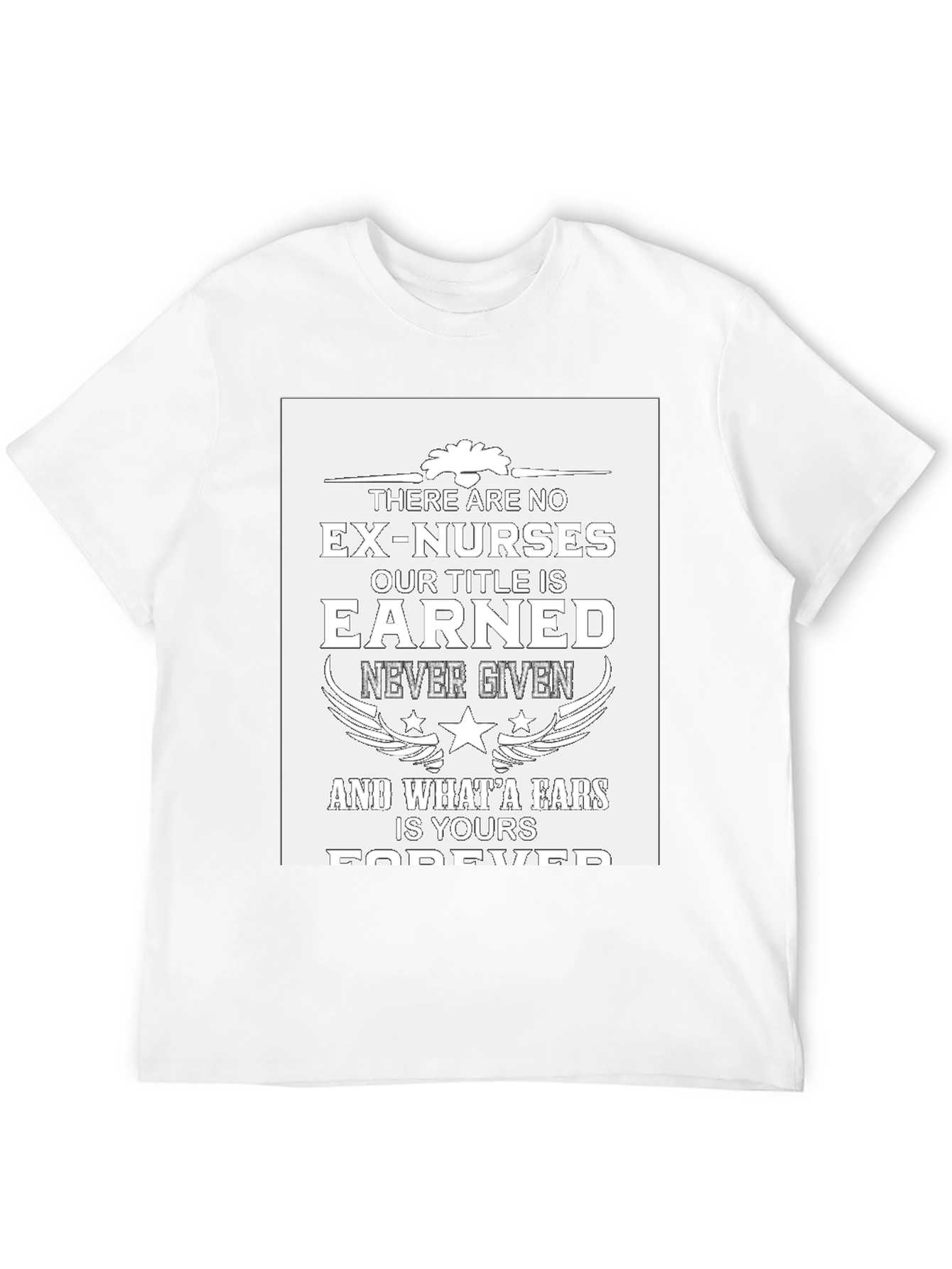 Black Nurse Pride T-Shirt: Earned, Not Given view 12
