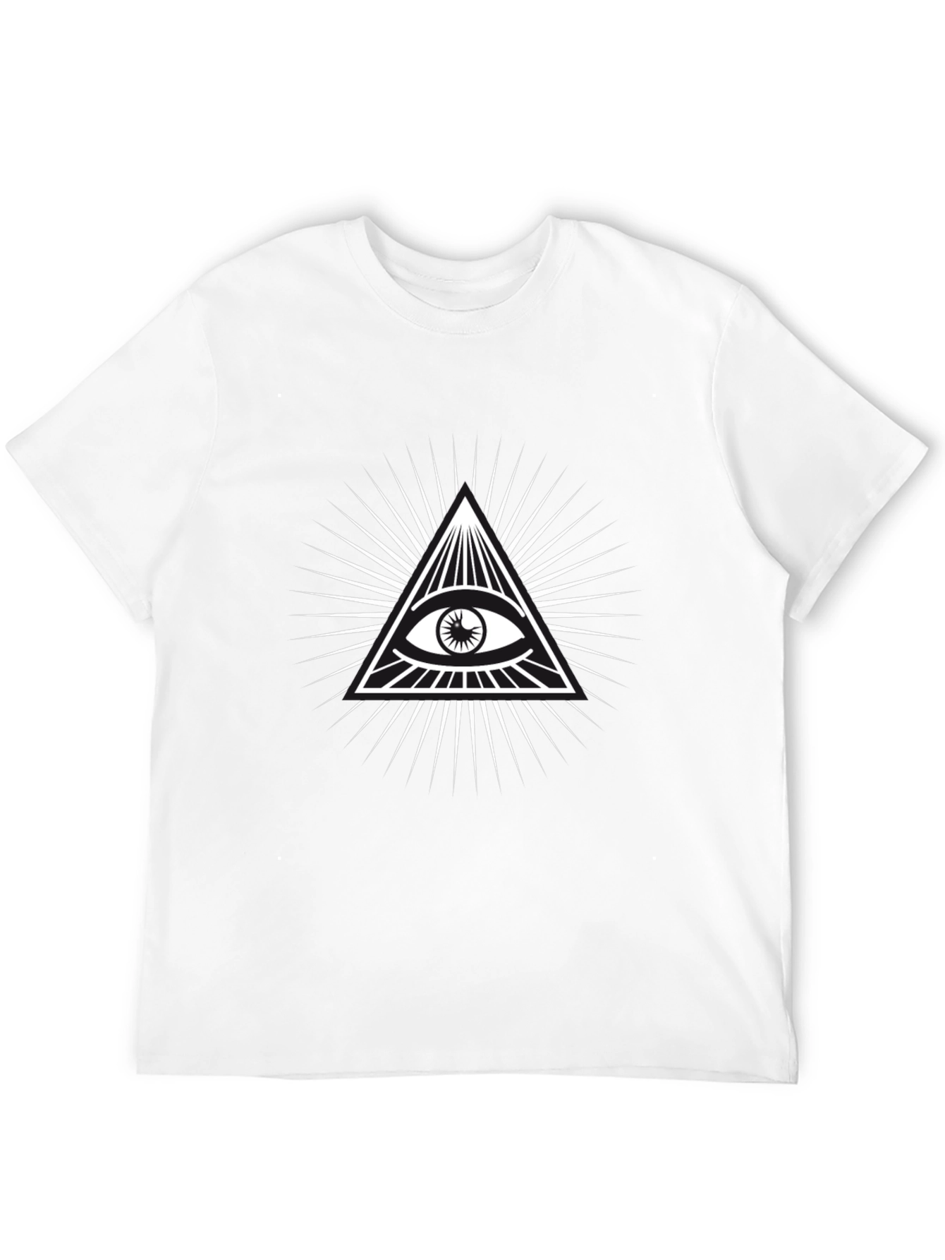 Black Illuminati Eye Graphic Tee - Black T-Shirt view 12