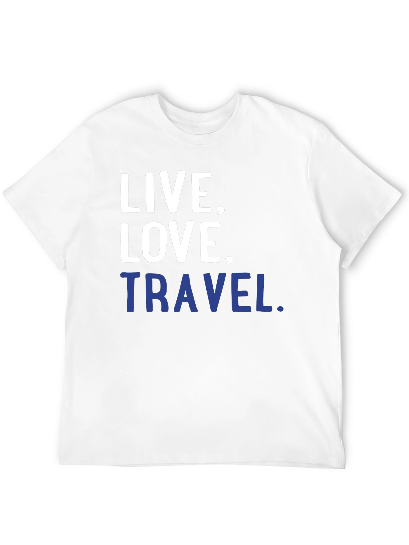 Black Live, Love, Travel T-Shirt - Black Graphic Tee view 12