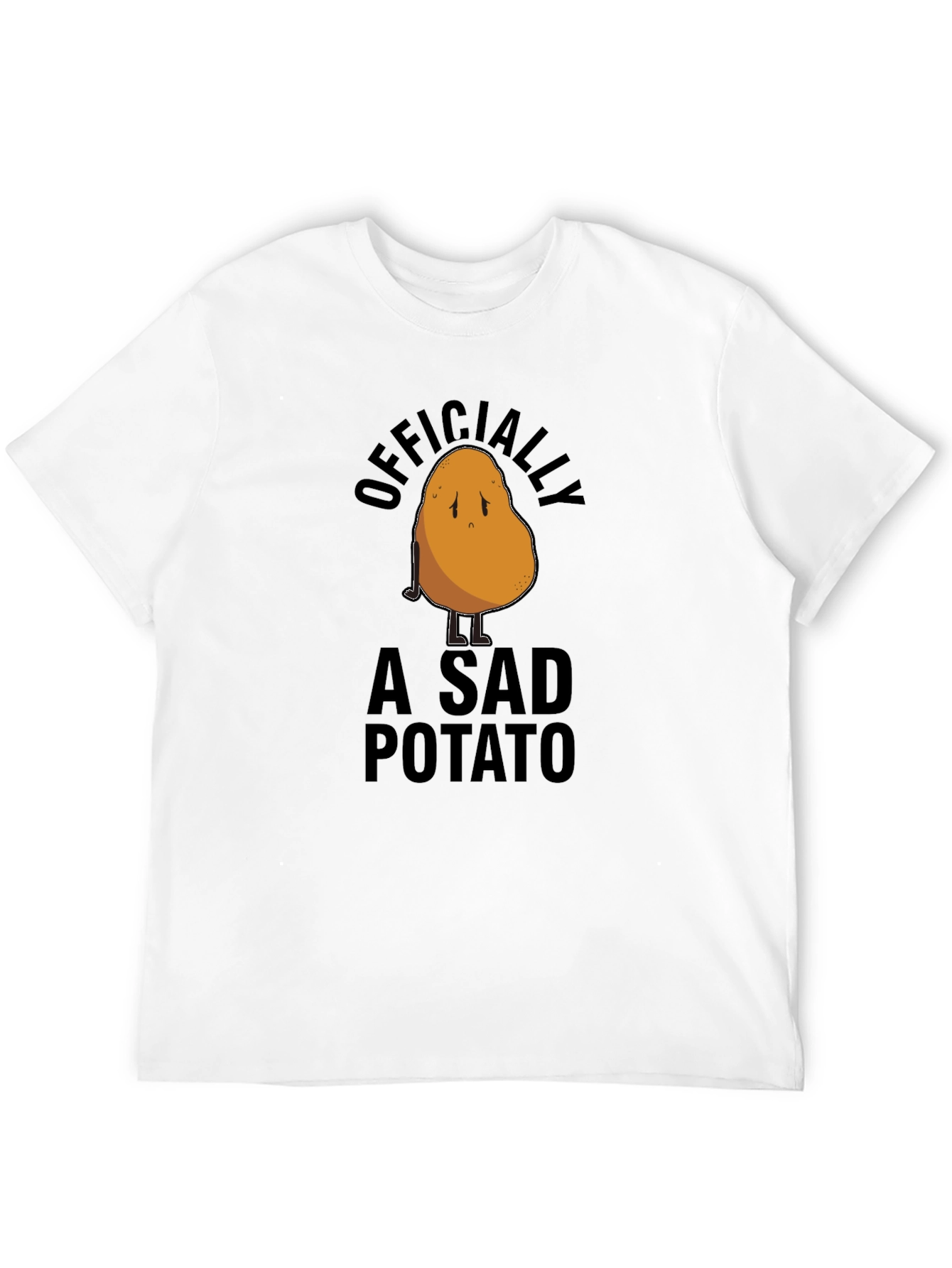 Black Officially A Sad Potato T-Shirt view 12