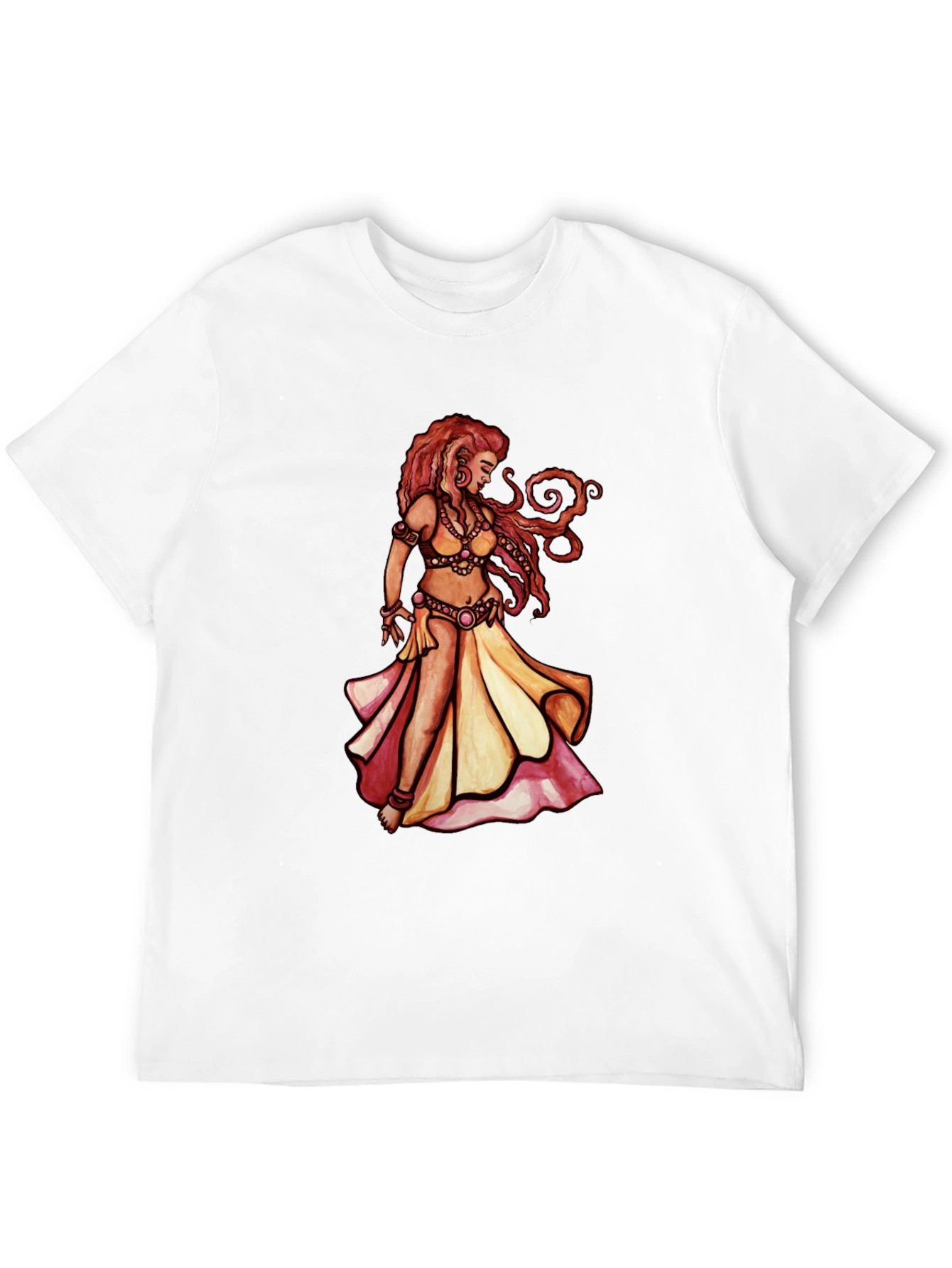 Black Belly Dance Art T-Shirt - Unique Graphic Tee view 12