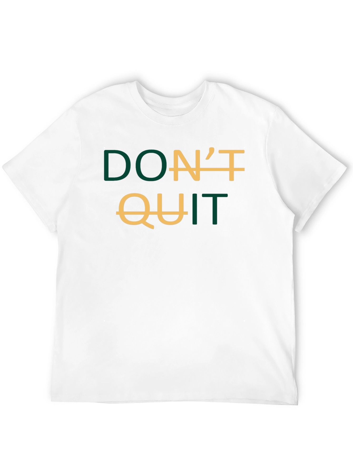Black Inspirational Don't Quit Graphic T-Shirt view 12