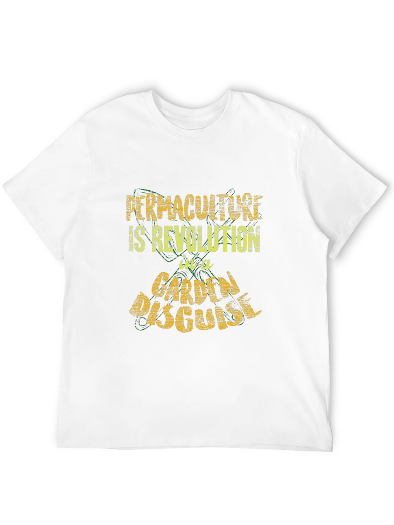 Black Permaculture T-Shirt - Revolution In A Garden Disguise view 12