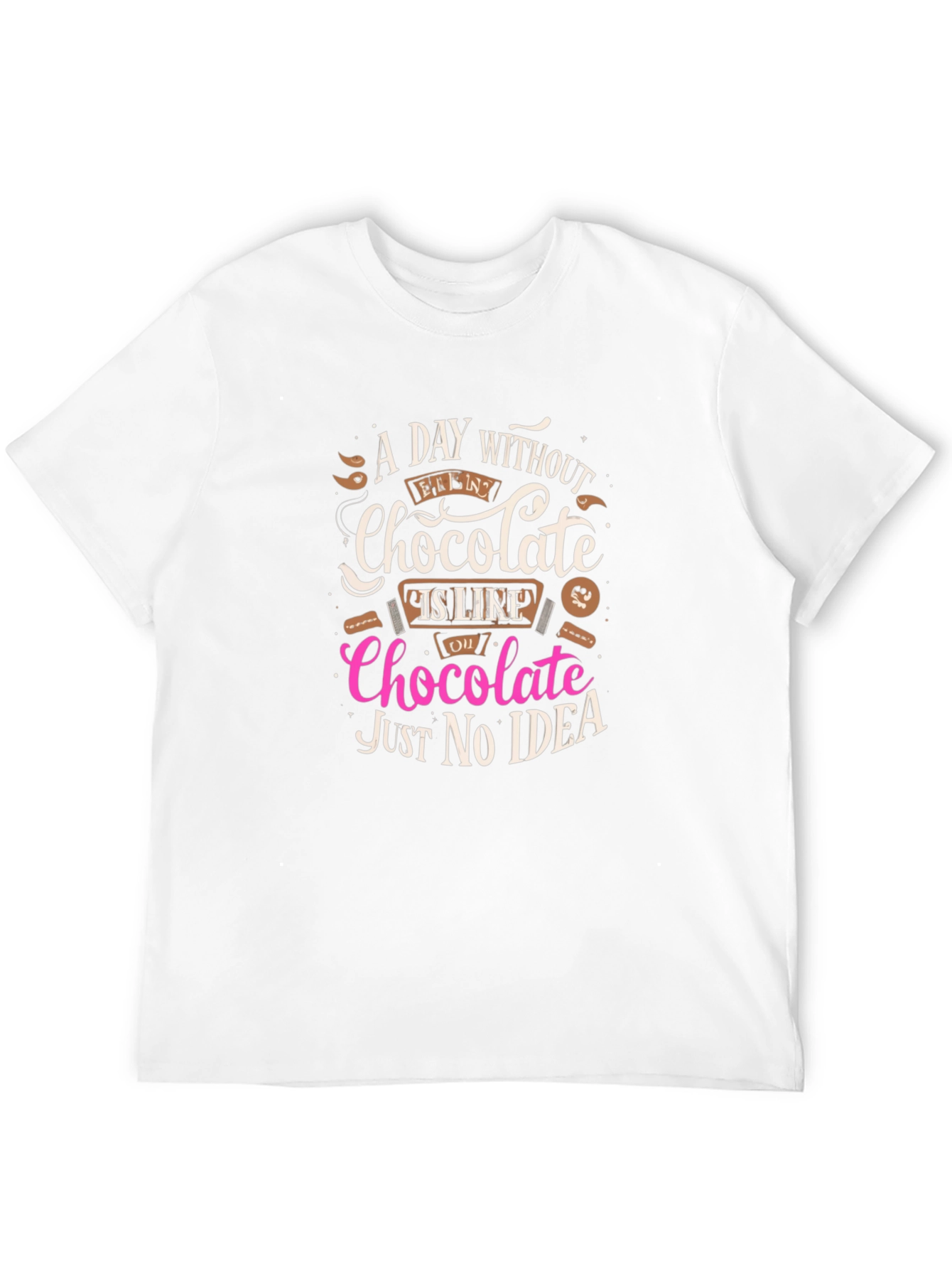 Black Chocolate Lover T-Shirt - A Day Without Chocolate view 12