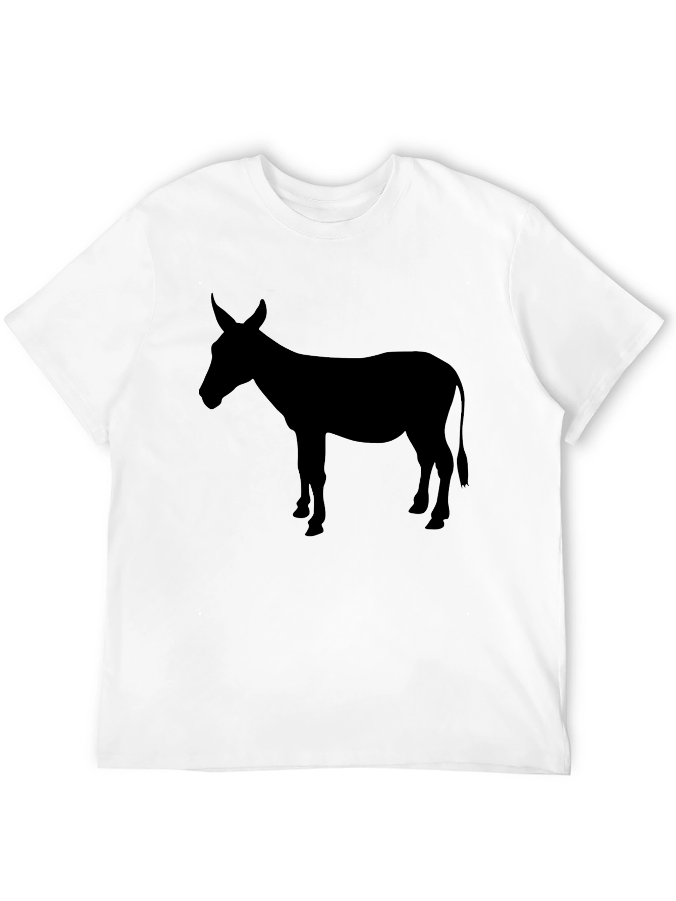 Black Black Donkey Silhouette Graphic T-Shirt view 12