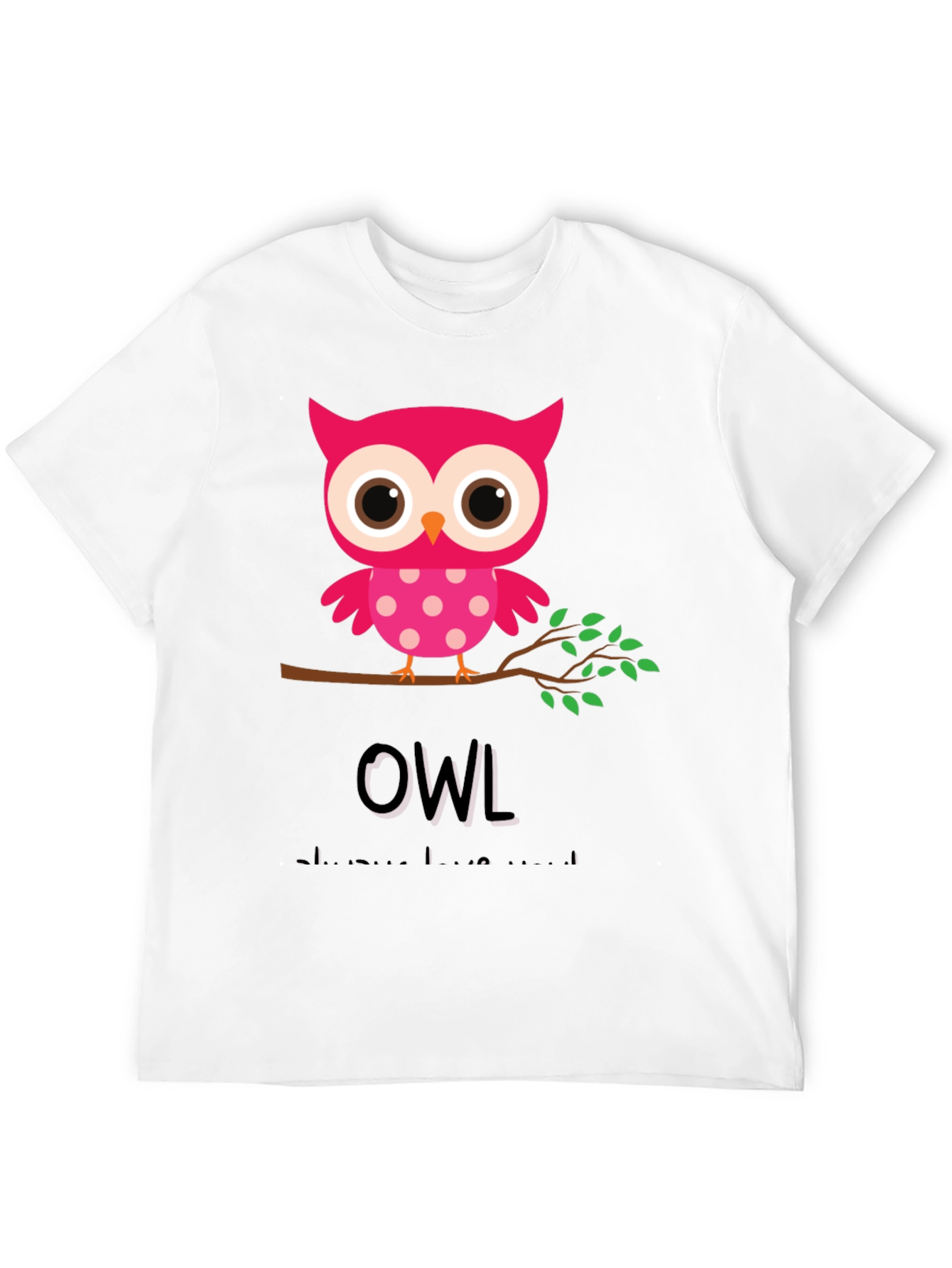 Black Owl Always Love You Graphic Tee view 12