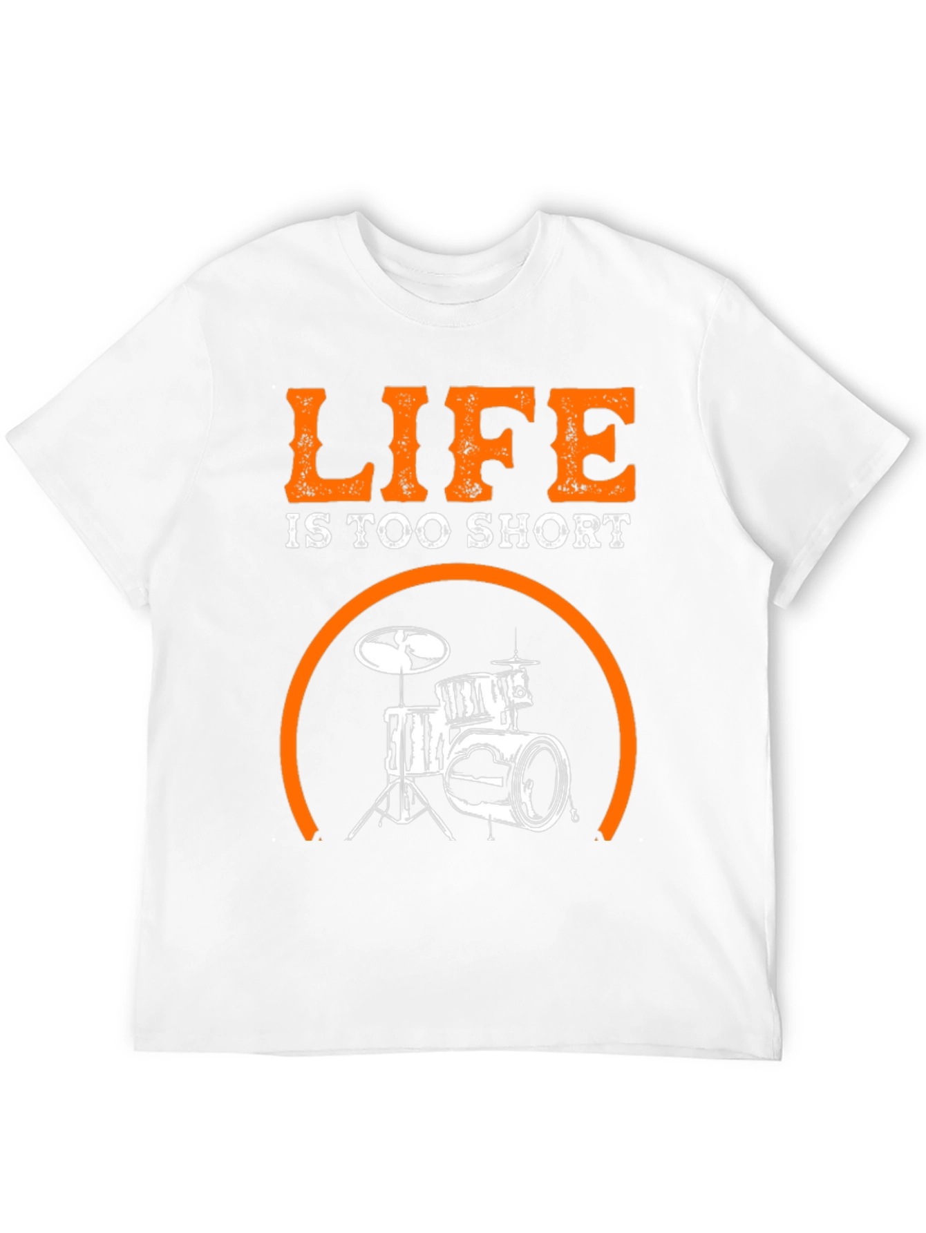 Black Life Is Too Short Drums T-Shirt view 12