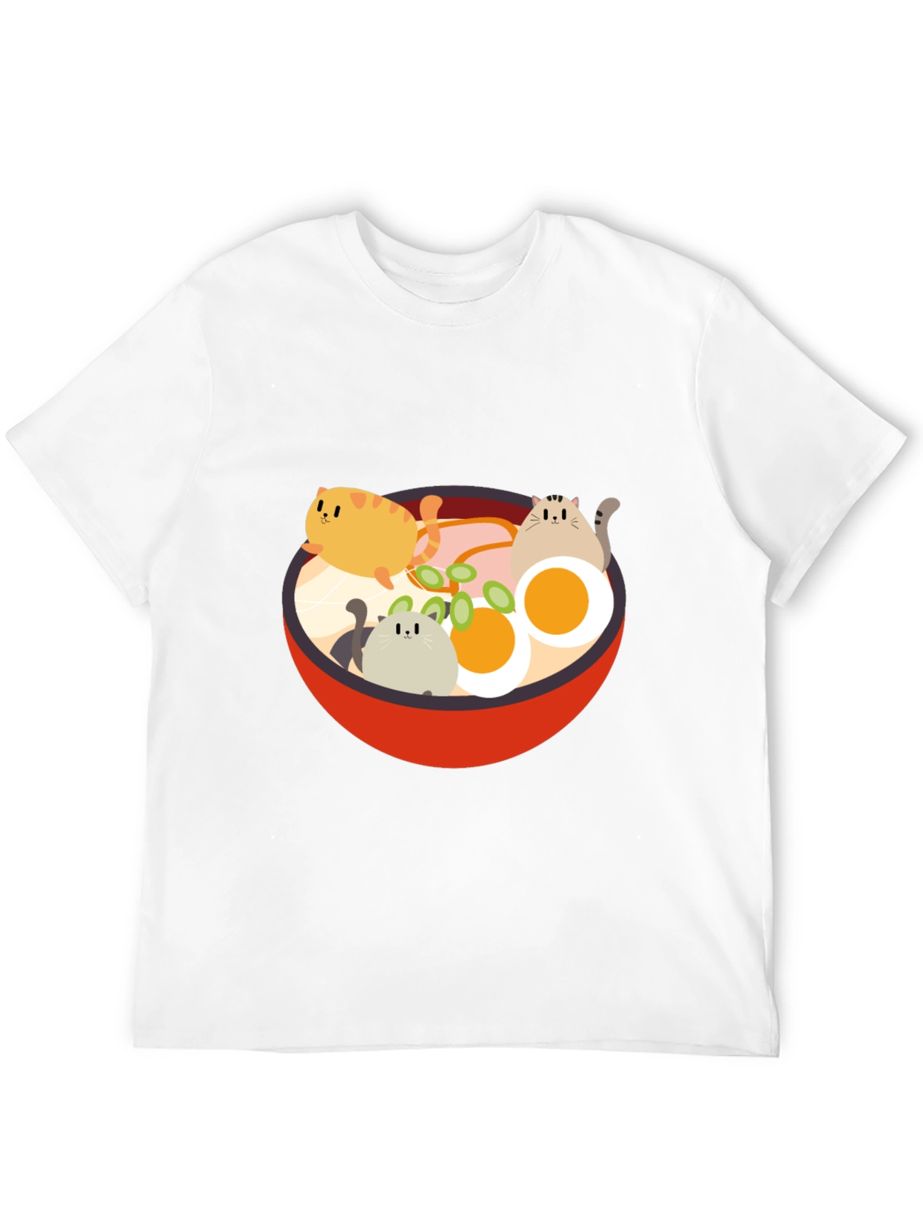 Cat Ramen T-Shirt - Kawaii Noodle Bowl Design - 12