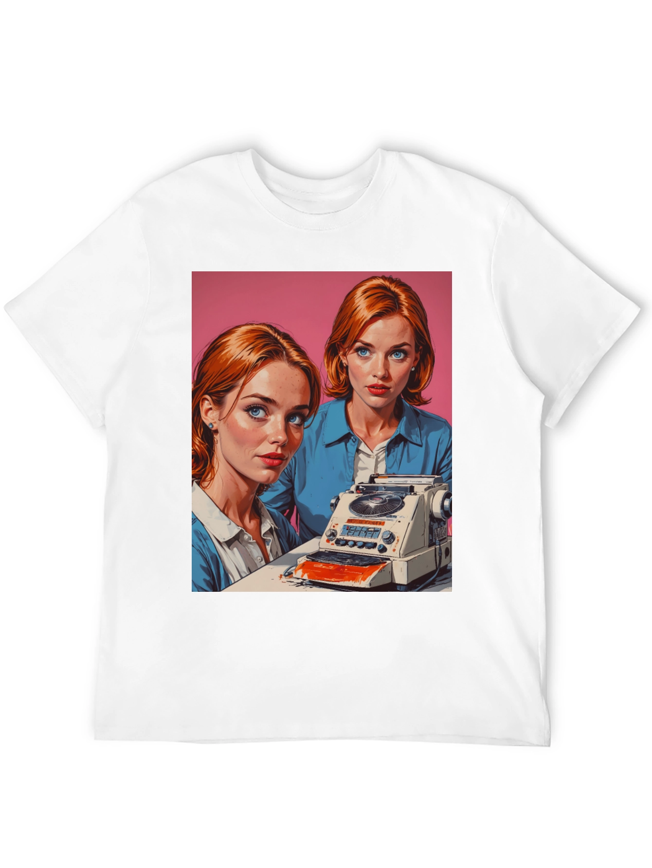 Black Retro Twins Graphic Tee view 12