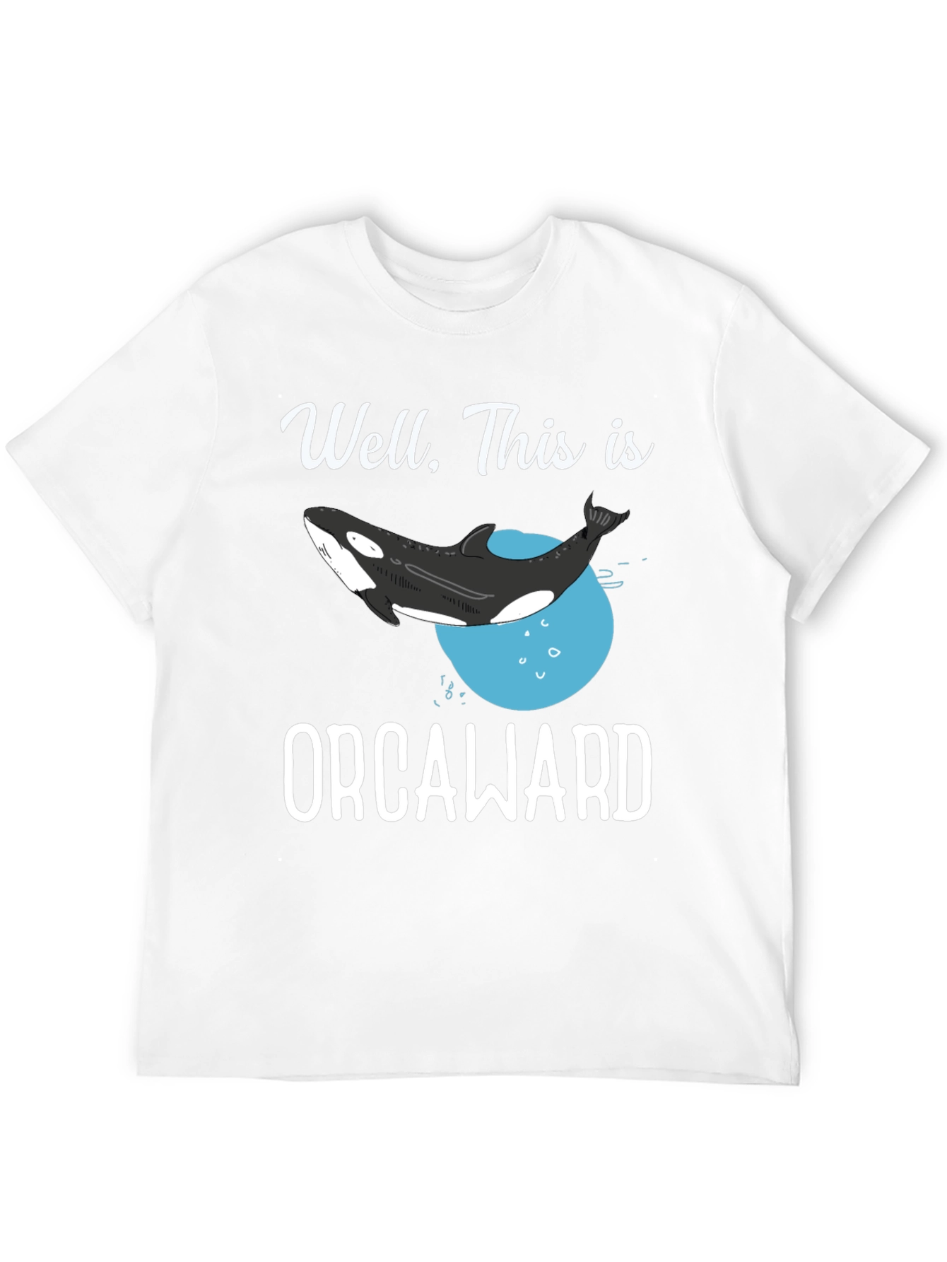 Black Orcaward T-Shirt - Funny Orca Whale Graphic Tee view 12