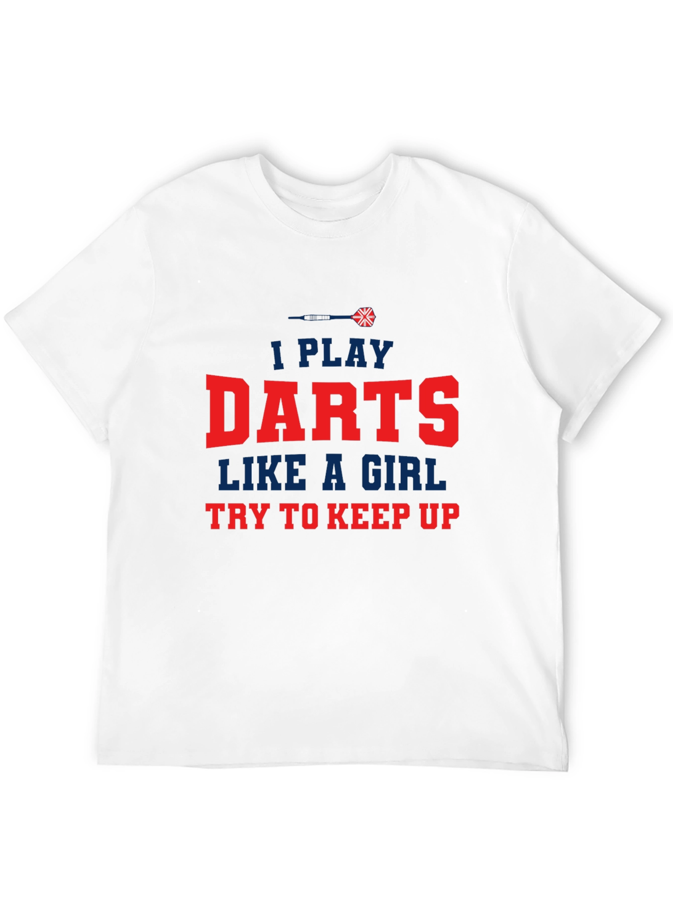 Black I Play Darts Like a Girl T-Shirt view 12