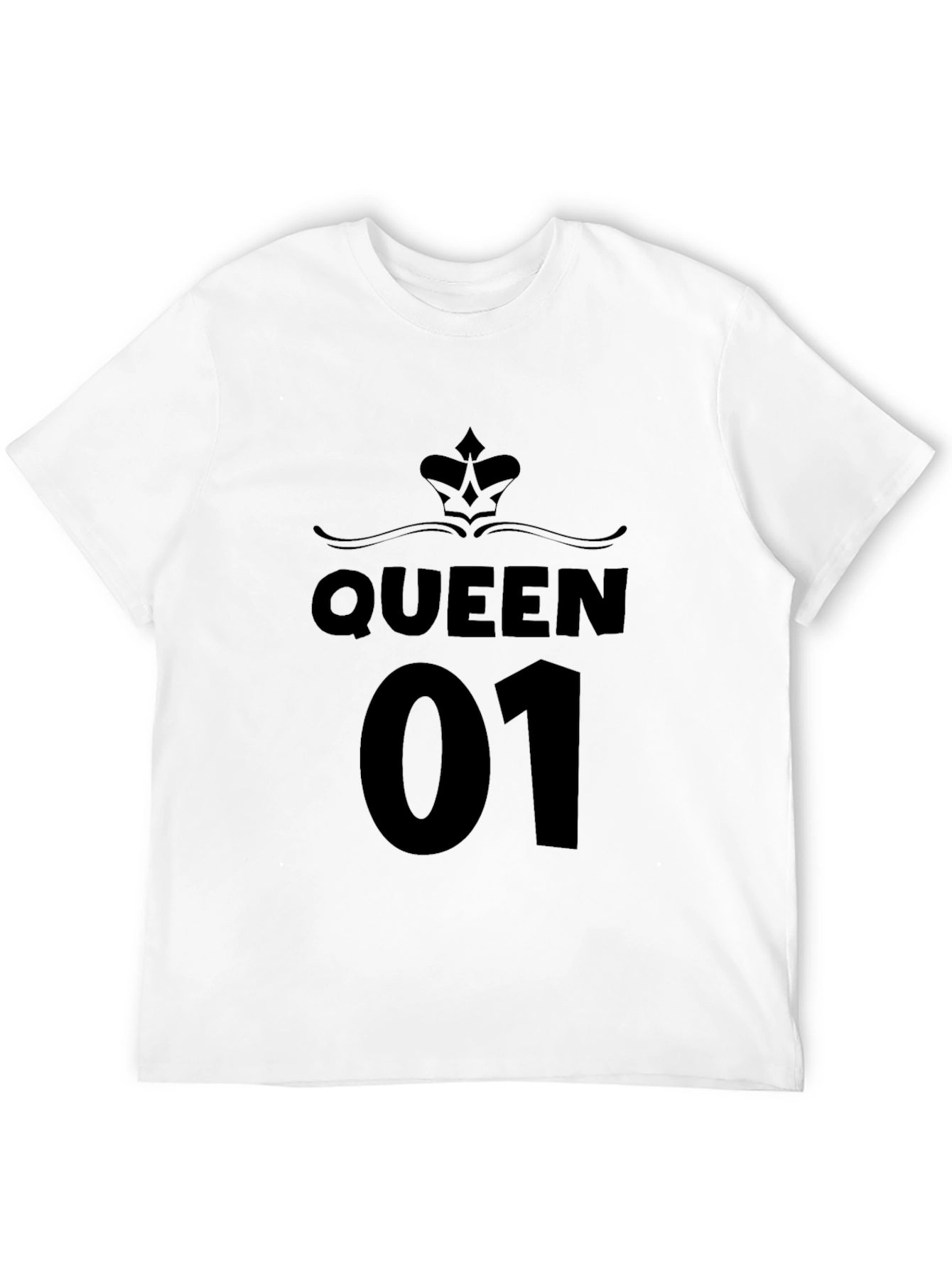 Black Queen 01 Graphic Black T-Shirt view 12
