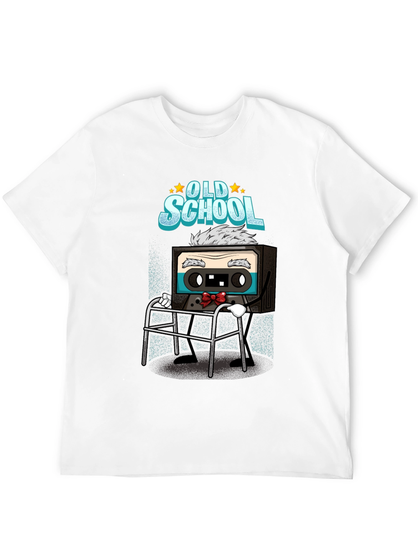 Black Old School Cassette Tape T-Shirt view 12