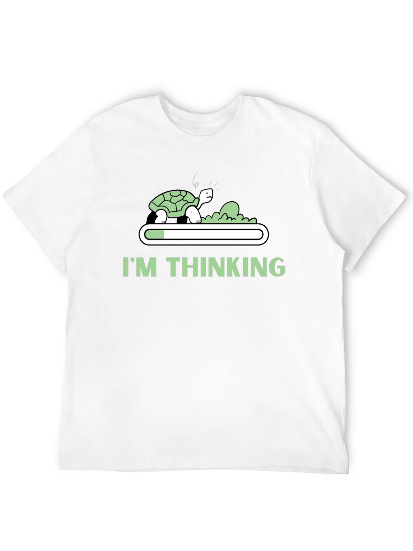 Black I'm Thinking Funny Turtle T-Shirt view 12