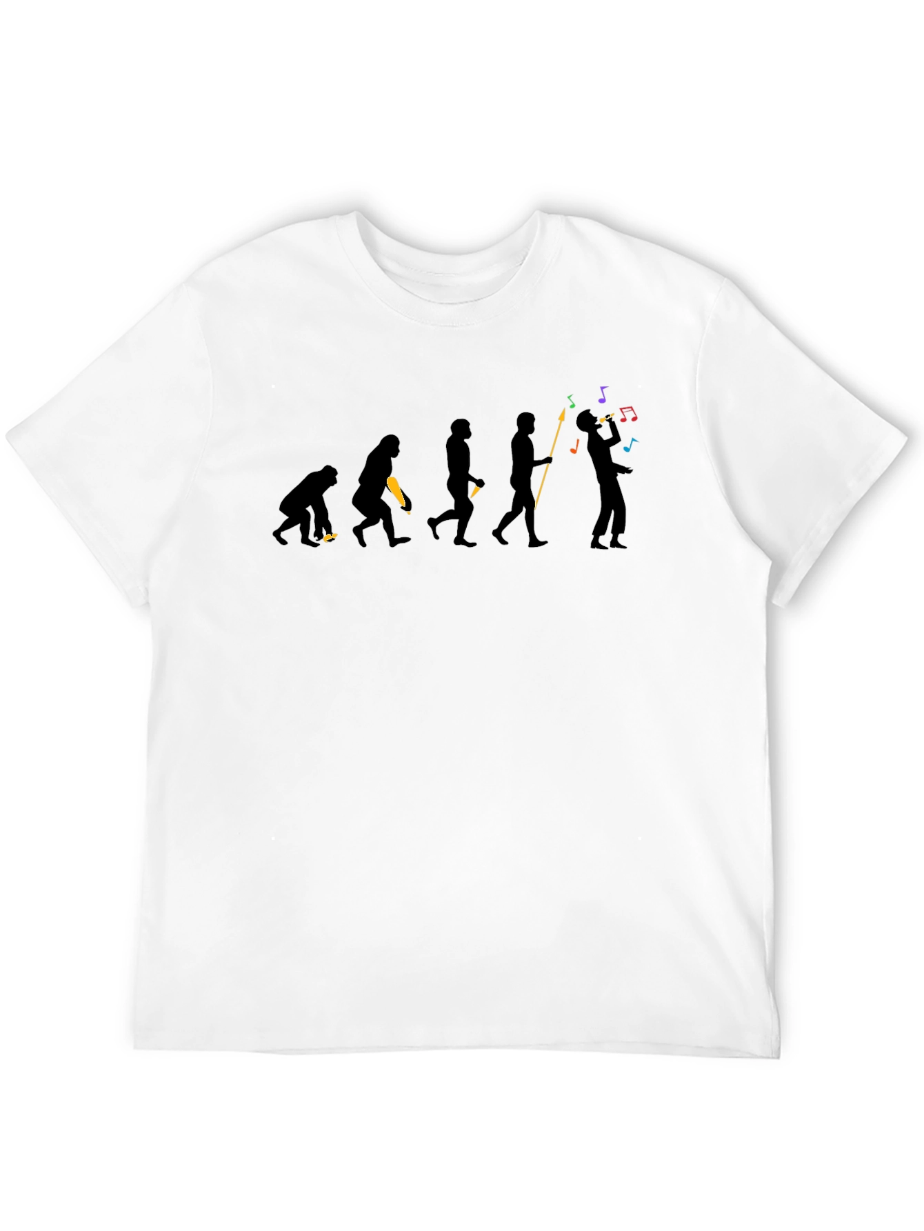Black Evolution of Man Music T-Shirt view 12
