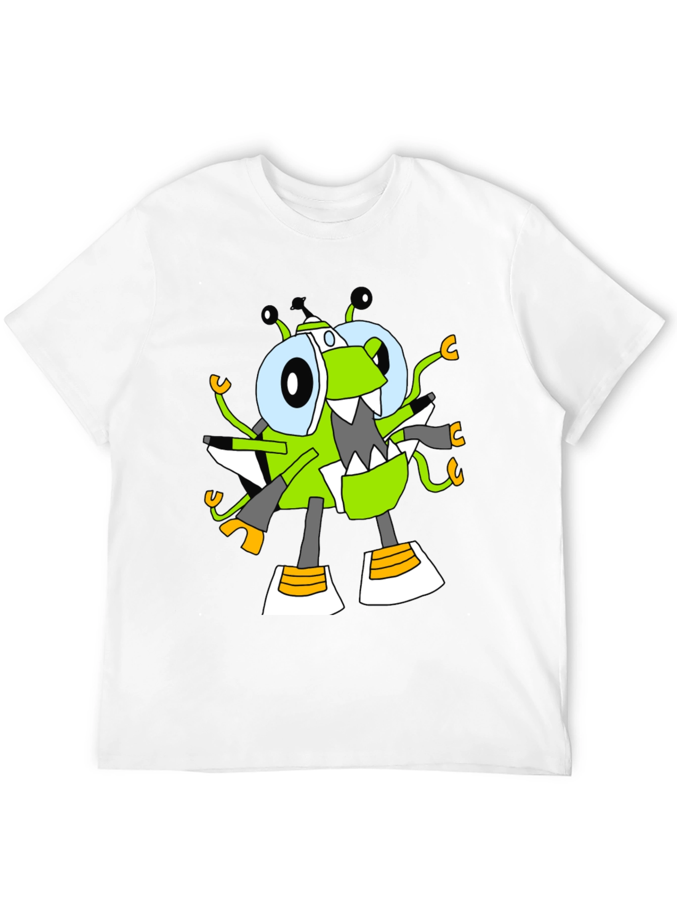 Black Cartoon Character Graphic Tee view 12