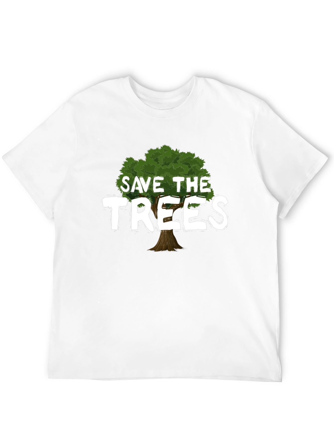 Black Save the Trees Graphic T-Shirt - Eco-Friendly Tee view 12