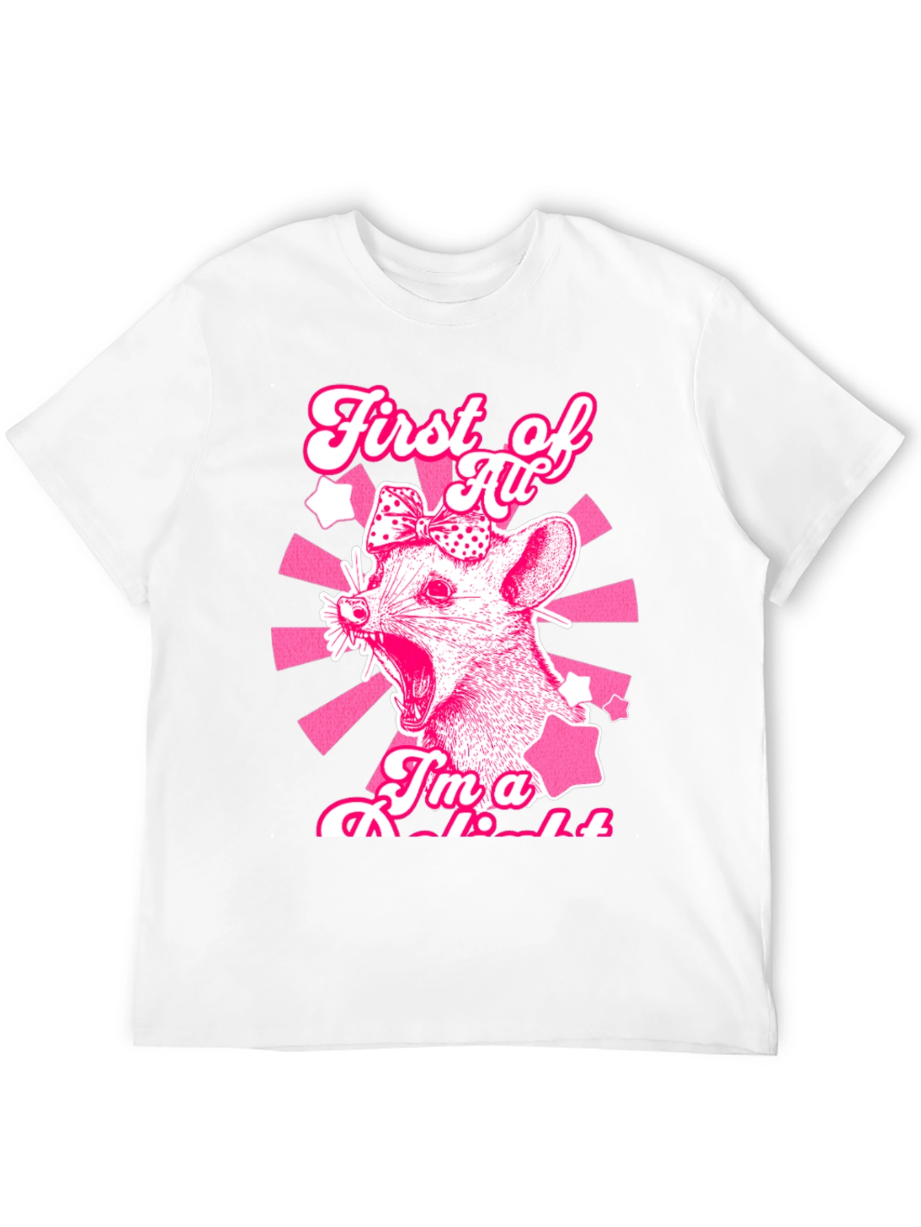 Black First of All, I'm a Rodent T-Shirt view 12