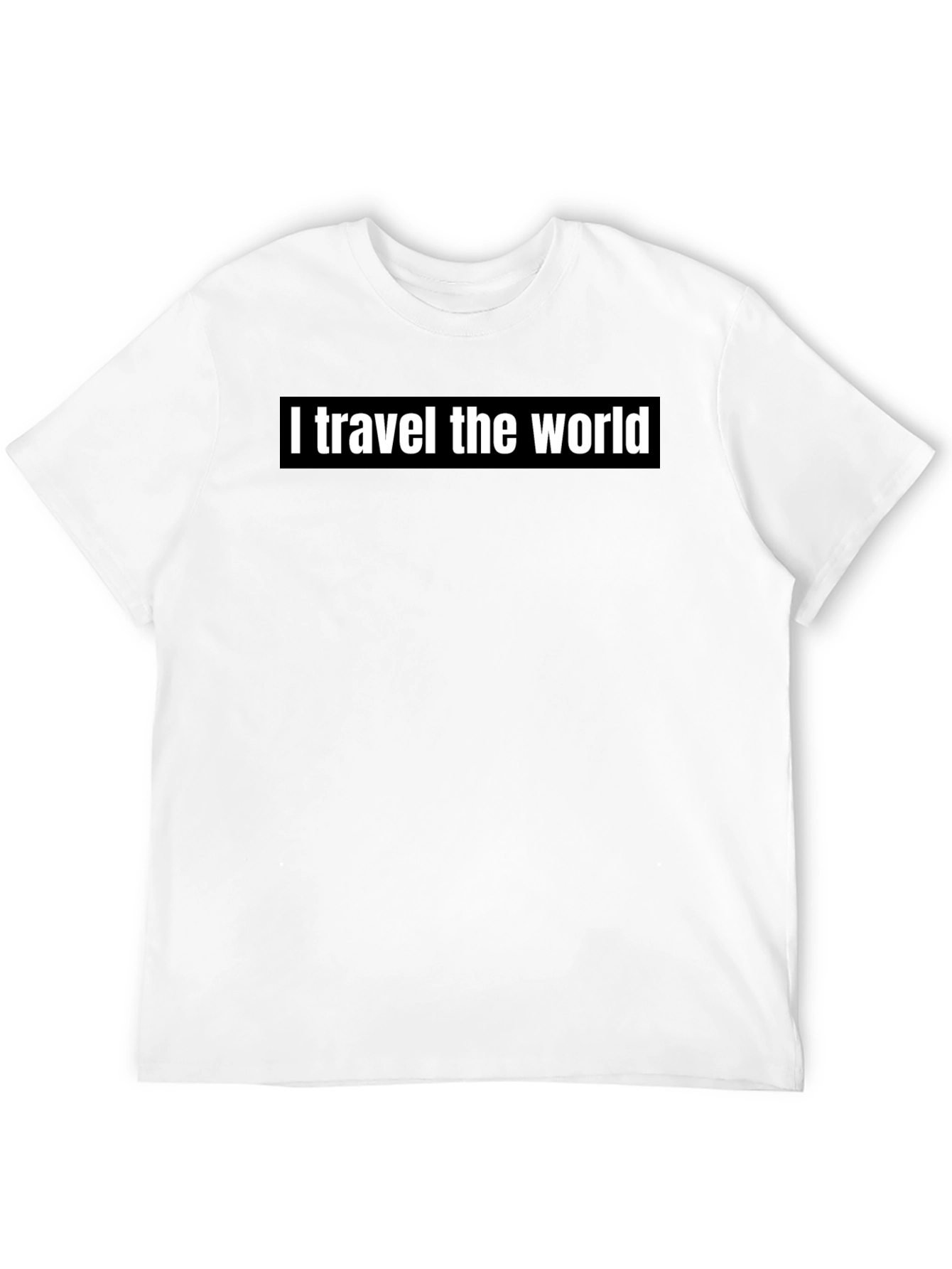 Black Travel the World T-Shirt - Black Graphic Tee view 12