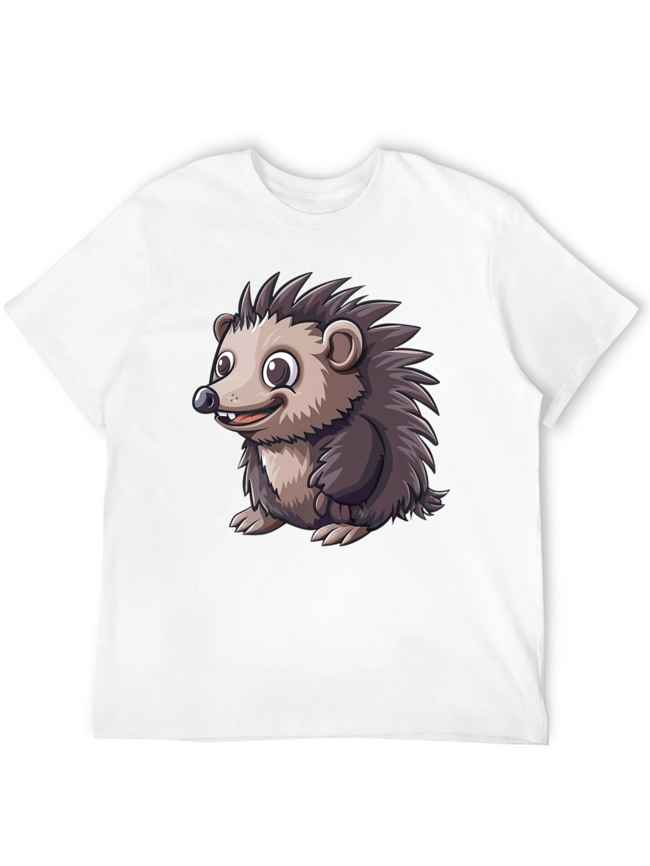 Black Hedgehog Graphic Tee - Soft Cotton Blend view 12