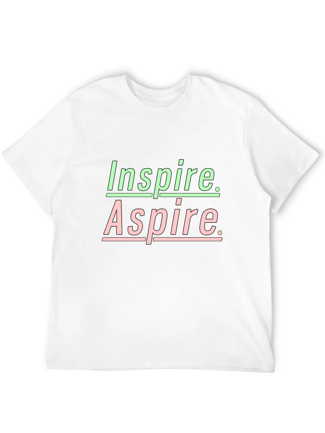 Black Inspire Aspire Graphic Tee - Black view 12