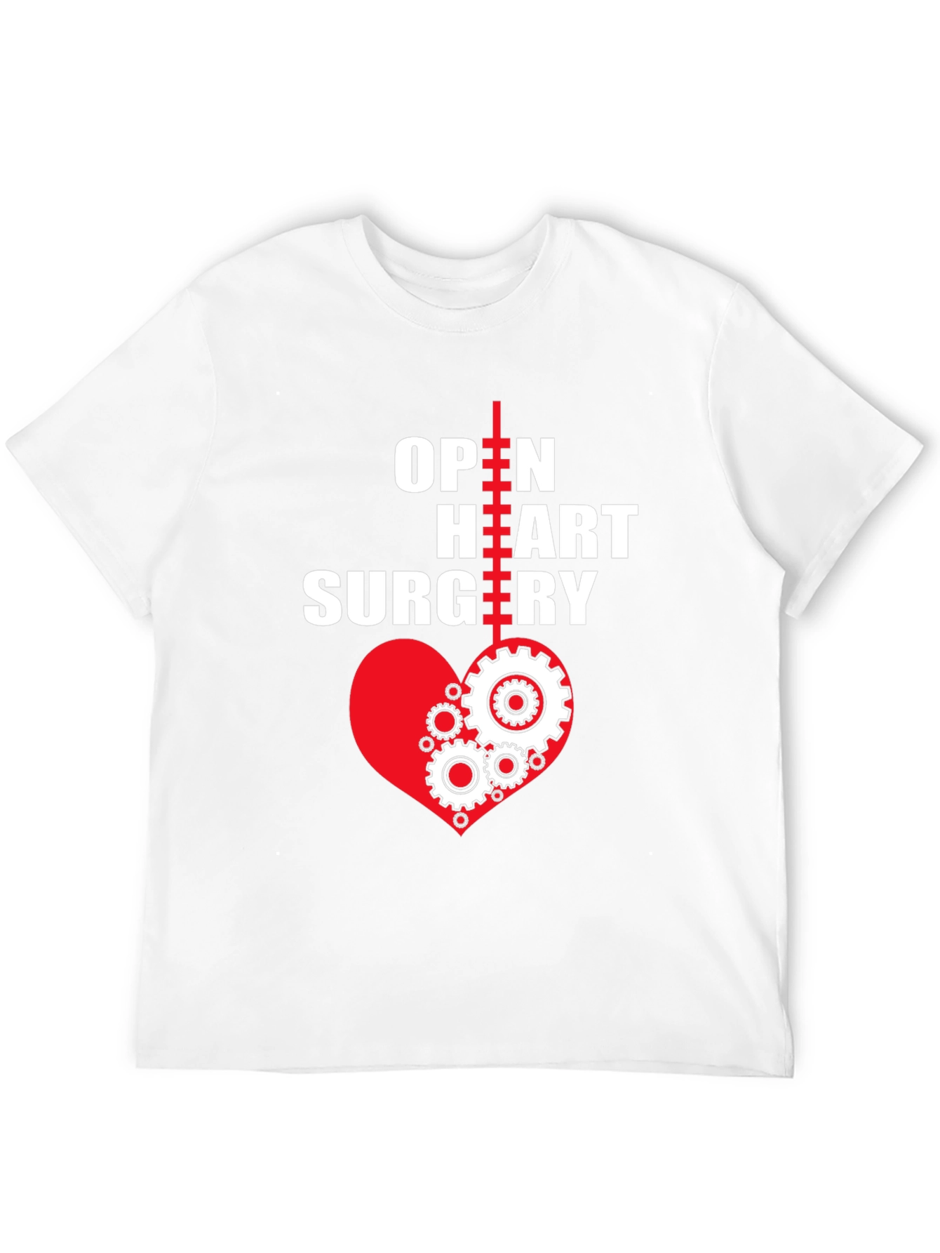 Black Open Heart Surgery T-Shirt - Heart Gears view 12