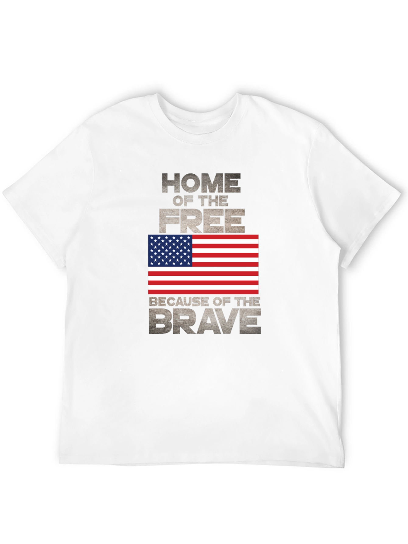 Black Home of the Free Patriotic T-Shirt view 12