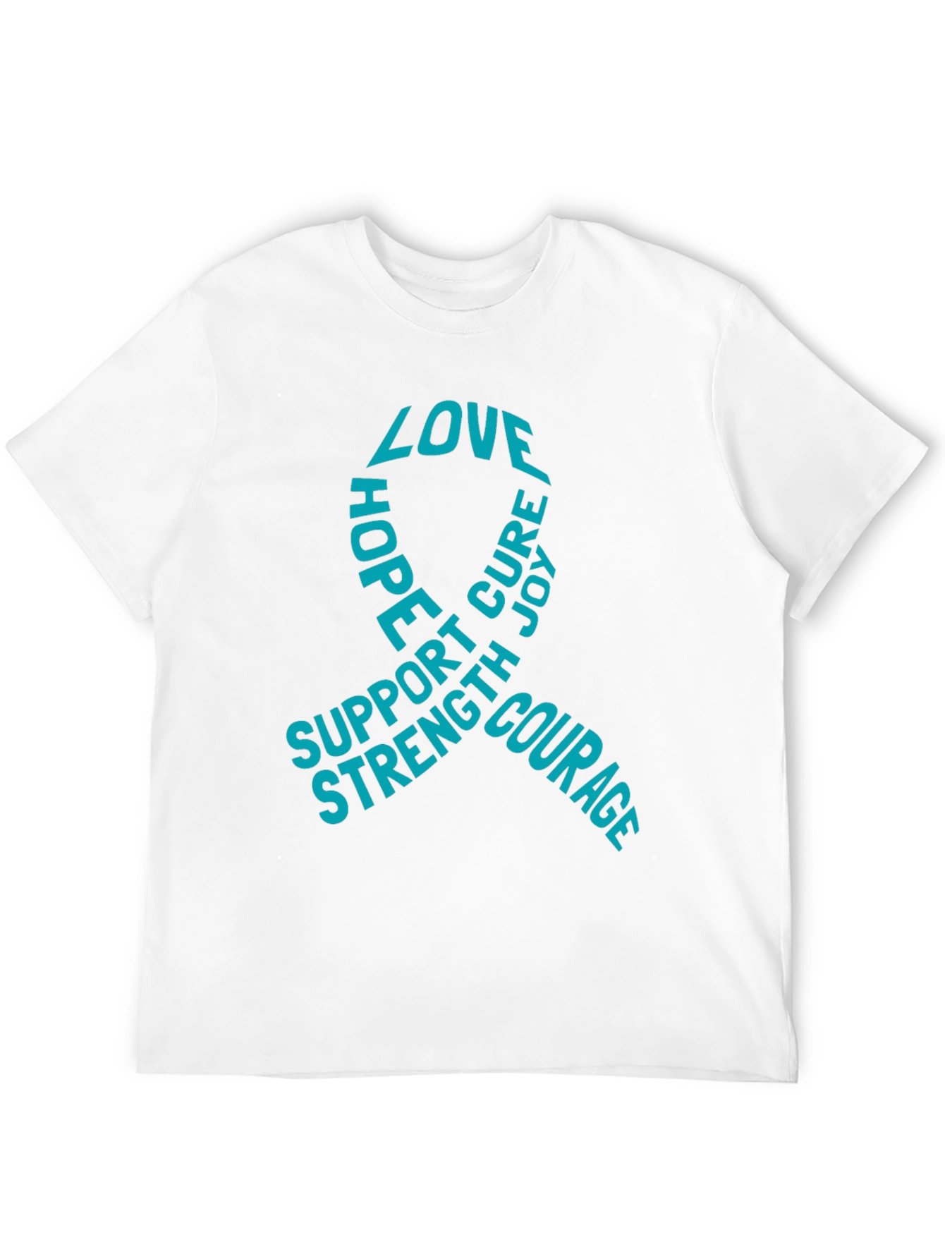 Black Love Hope Cure T-Shirt - Support, Strength, Courage view 12