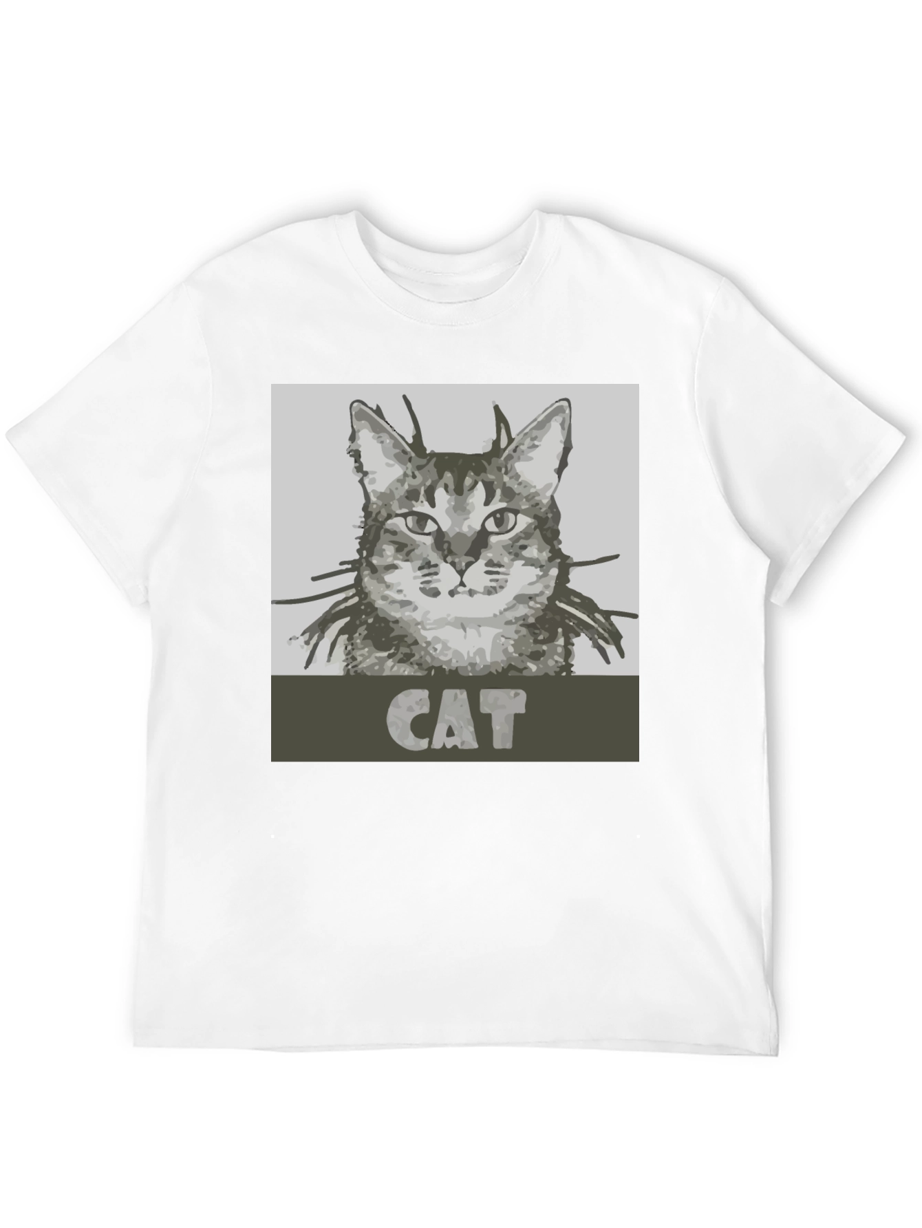 Black Cool Cat Graphic Tee - Black Unisex T-Shirt view 12