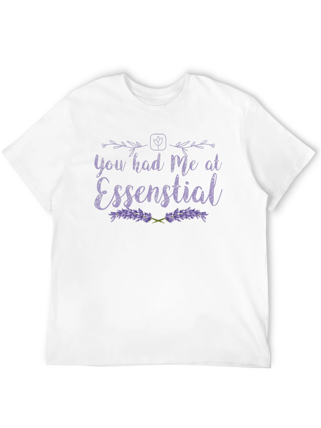 Black Essential Lavender Graphic T-Shirt view 12