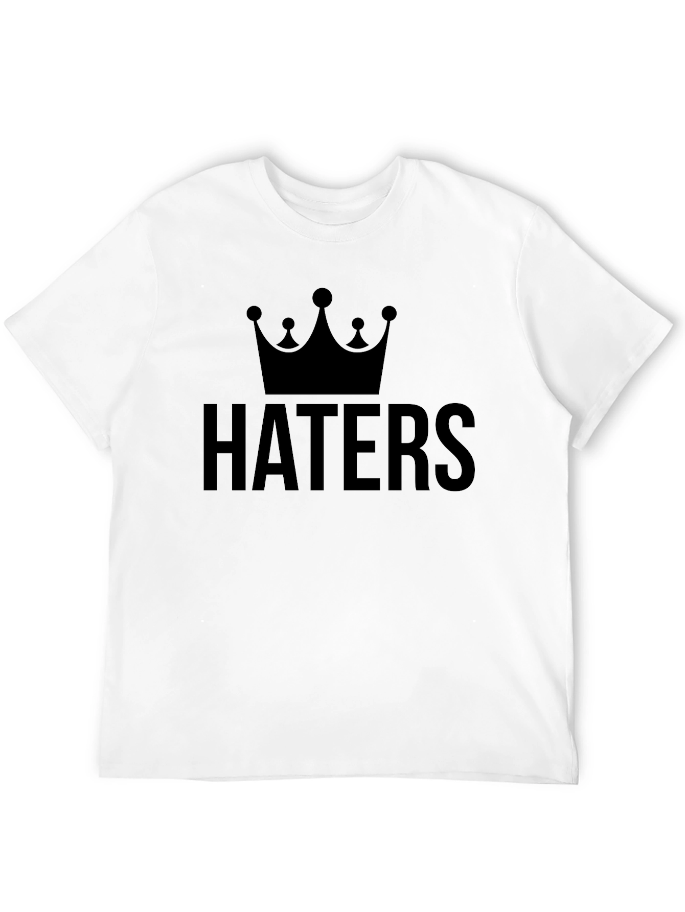 Black Haters Crown Black Graphic Tee view 12