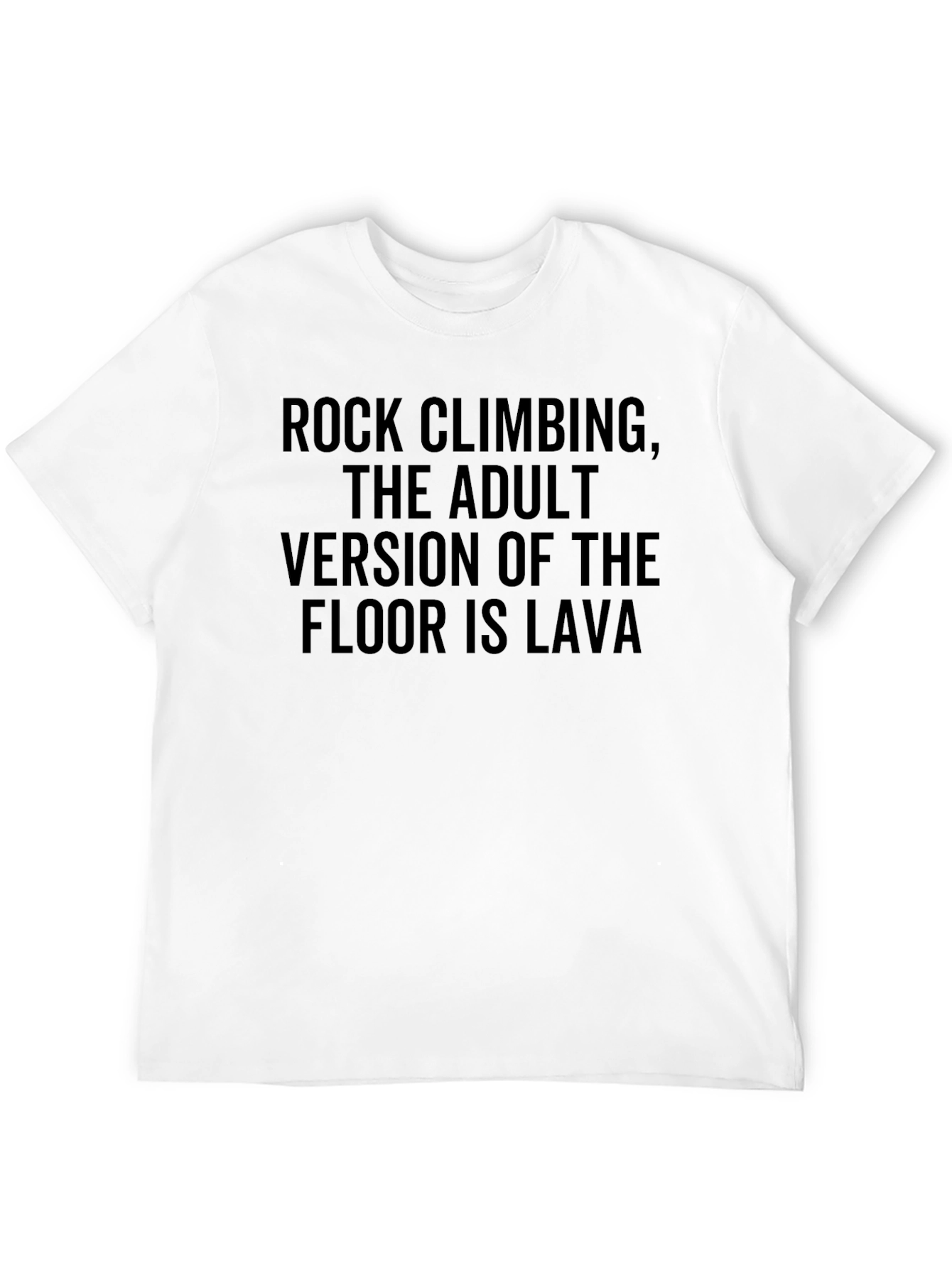 Black Rock Climbing Lava Adult Humor T-Shirt view 12